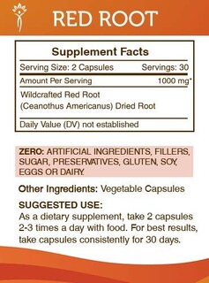 Foto 3 | Suplemento Secrets Of The Tribe Red Root 60 Cápsulas 1000 Mg - Venta Internacional.
