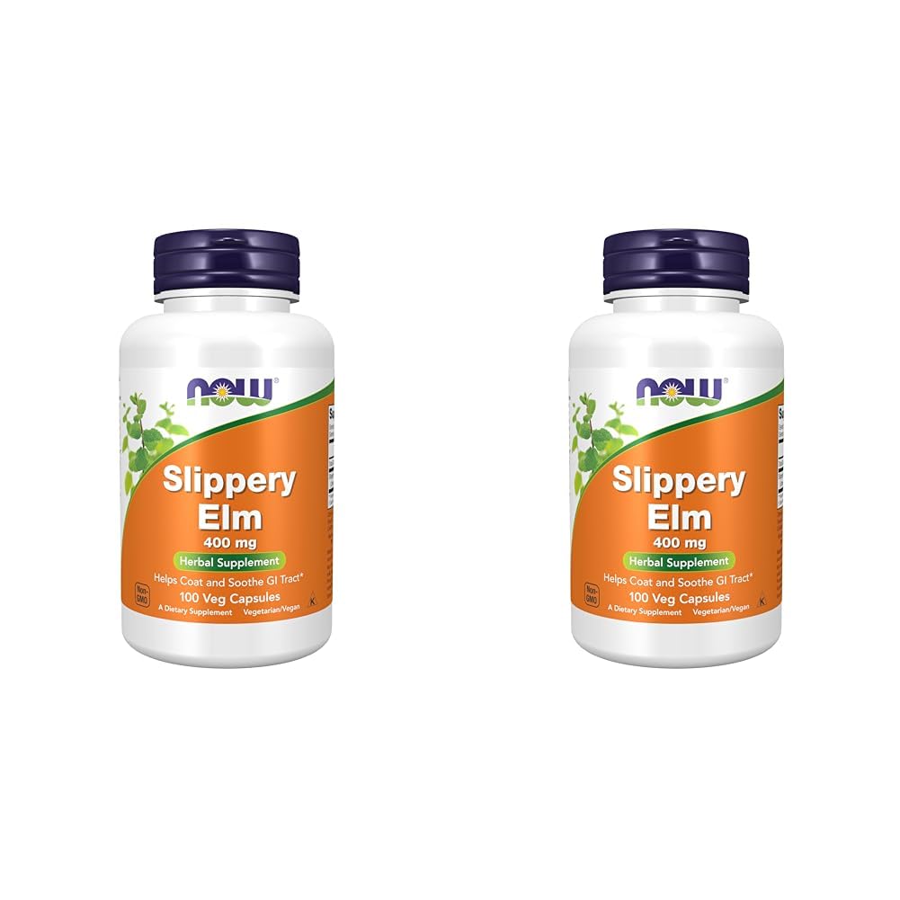 Foto 2 pulgar | Supplement Now Slippery Elm 400 Mg 100 Cápsulas (paquete De 2) - Venta Internacional.