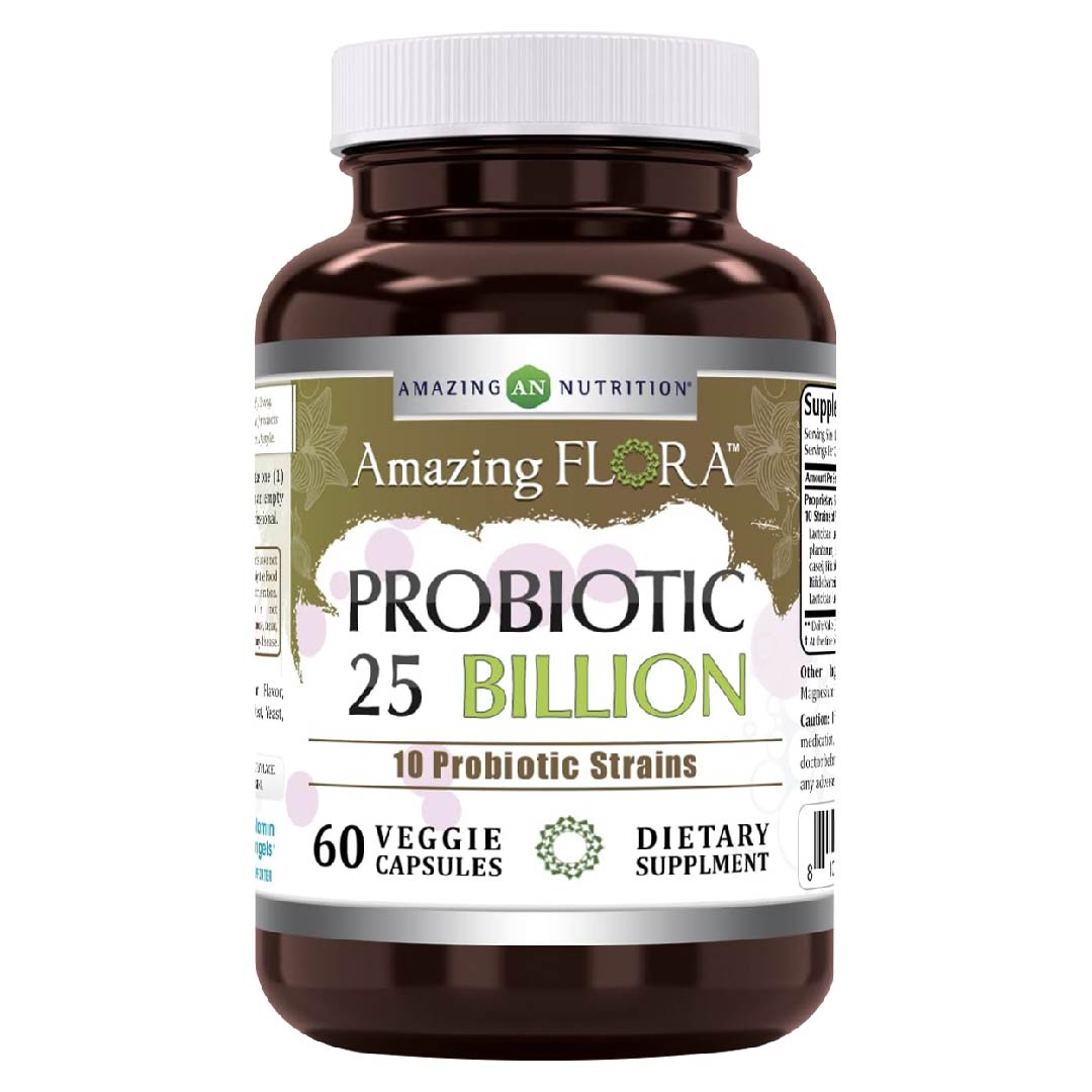 Foto 2 pulgar | Amazing Formulas Flora Probiotic 25 Billiones Flora Intestinal 60 Cápsulas