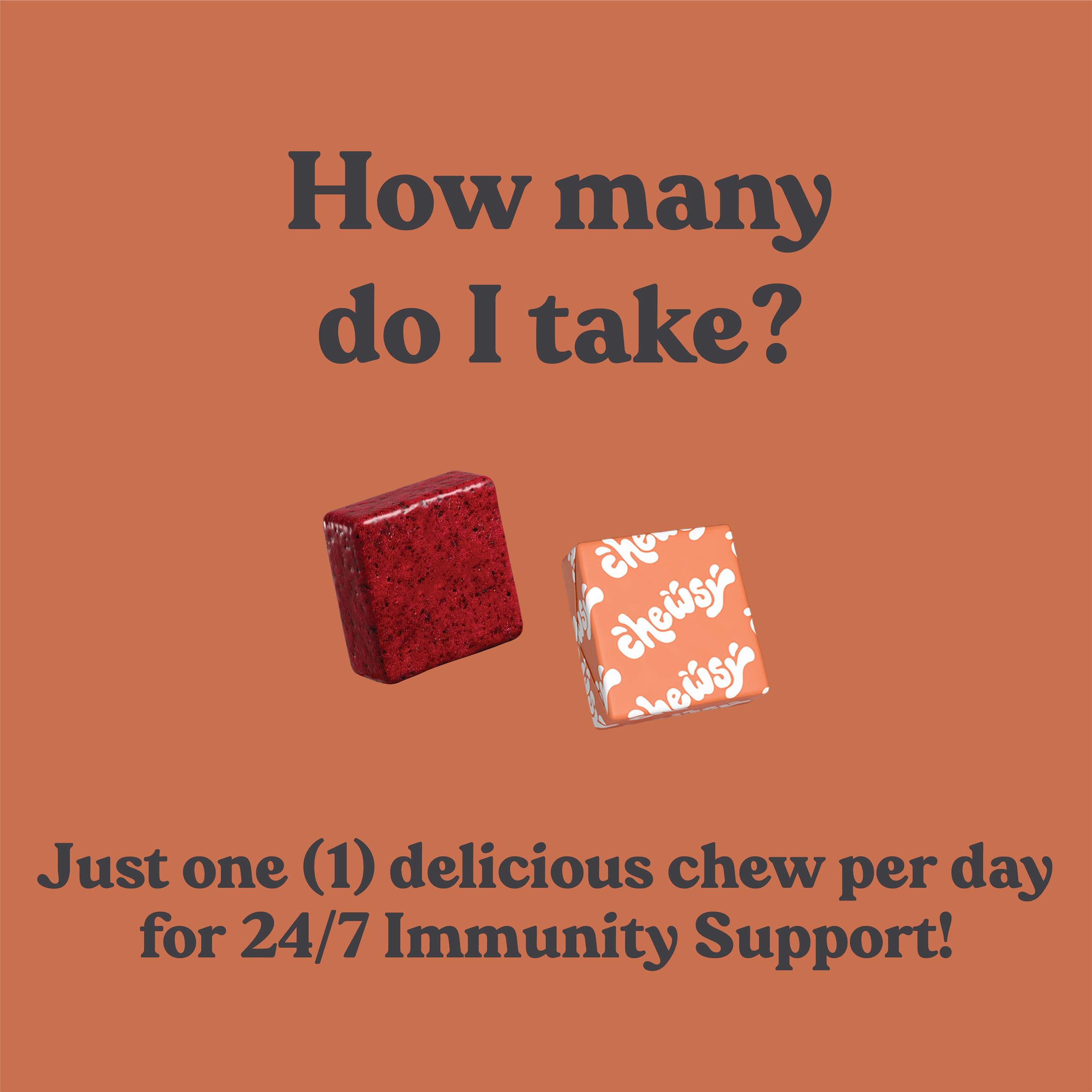 Foto 5 | Suplemento Masticable Chewsy 6 En 1 Para Apoyar El Sistema Inmunitario, Con Sabor A Fruta, 6 Días - Venta Internacional
