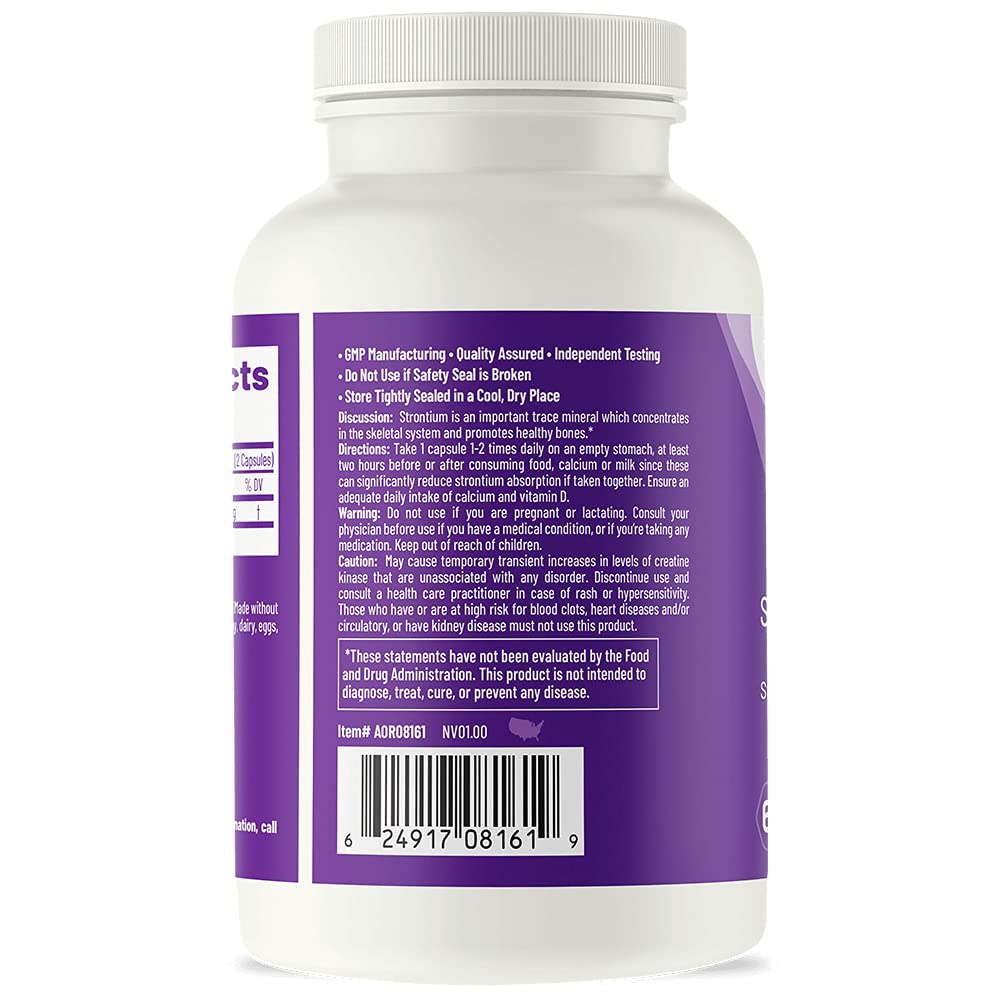 Foto 3 pulgar | Suplemento Aor Strontium Support Ii Bone Health 60 Cápsulas - Venta Internacional.