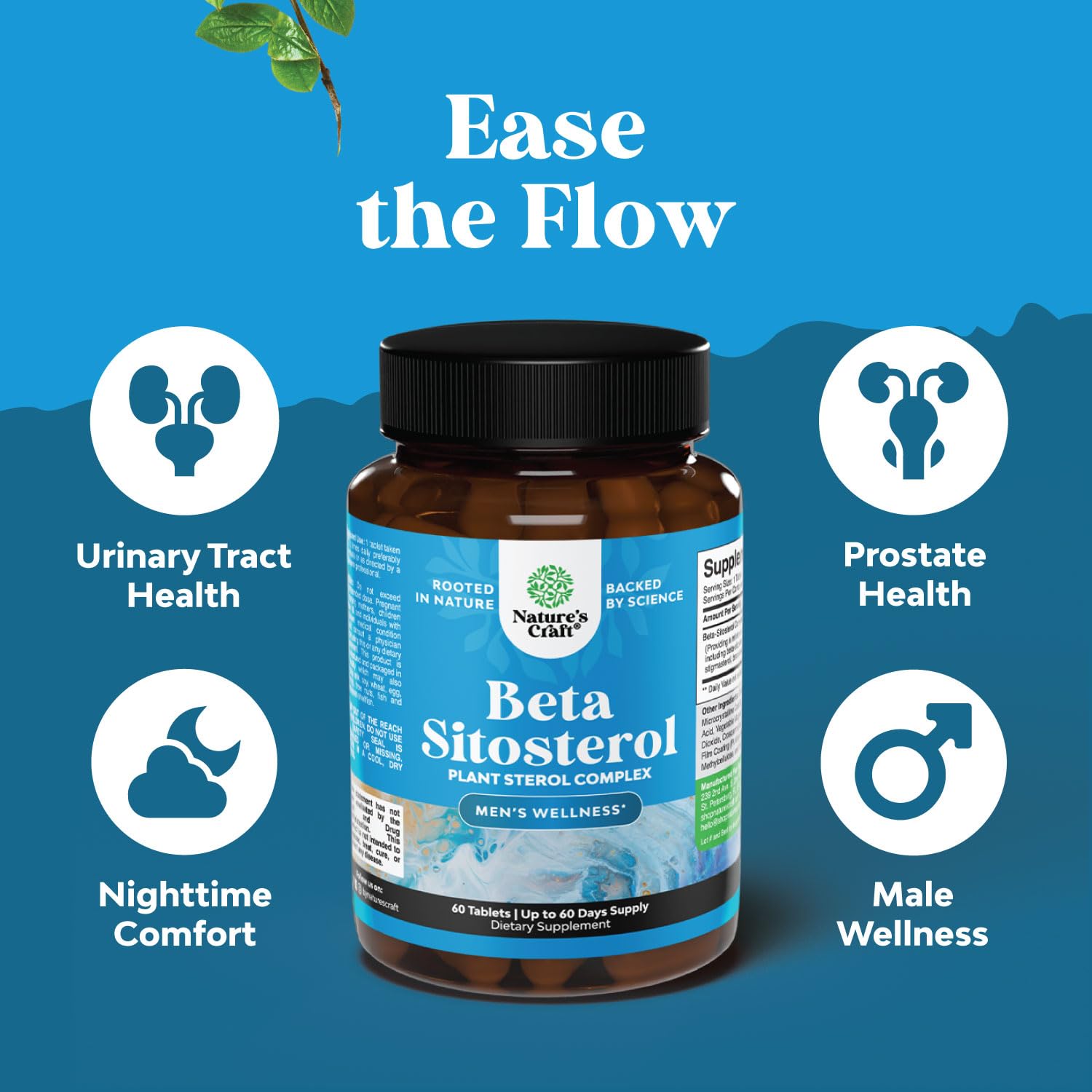 Foto 4 pulgar | Complement Natures Craft Plant Steroles Complex 500 Mg - Venta Internacional.