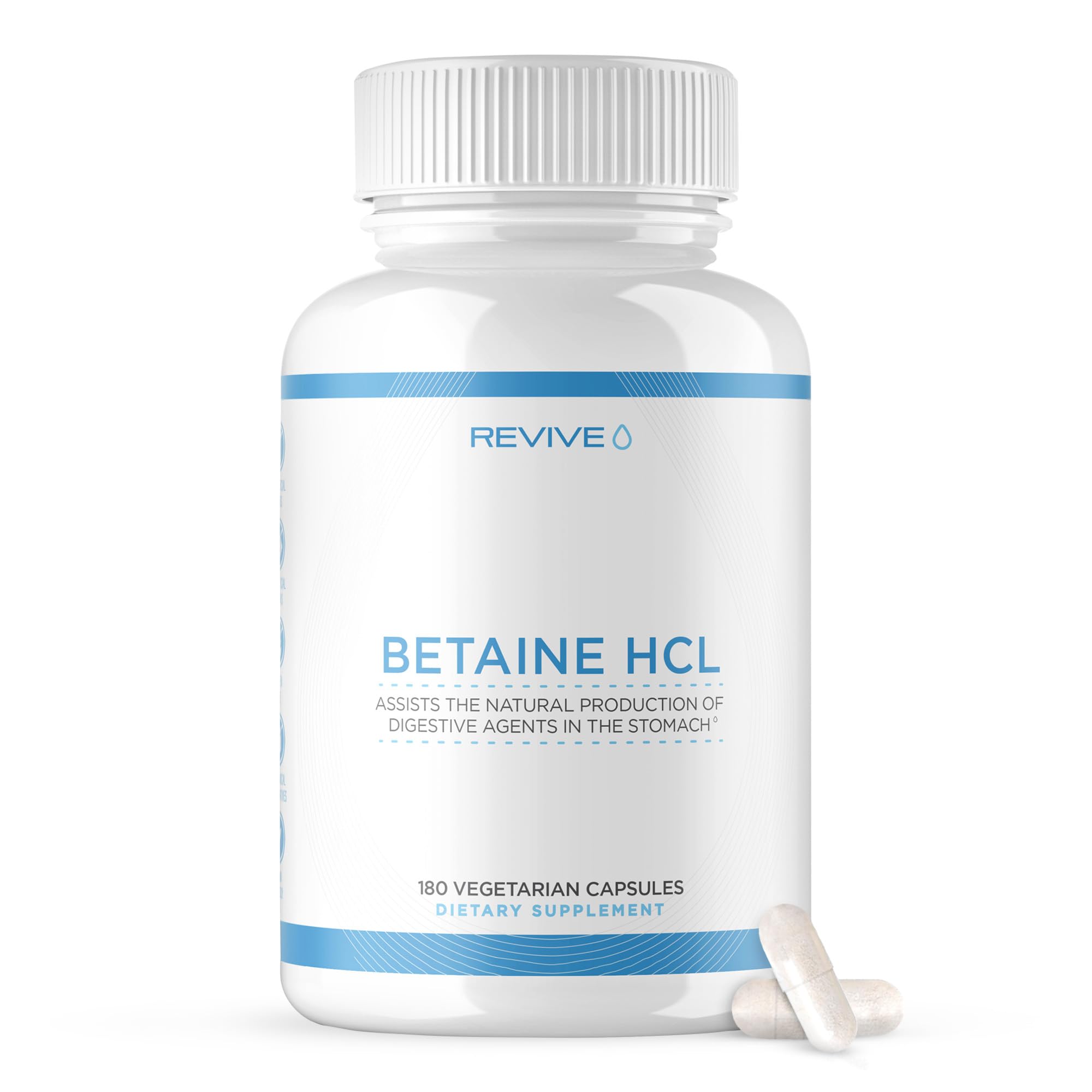 Foto 2 pulgar | Suplemento Revive Md Betaine Hcl Con Pepsina 180 Cápsulas - Venta Internacional.