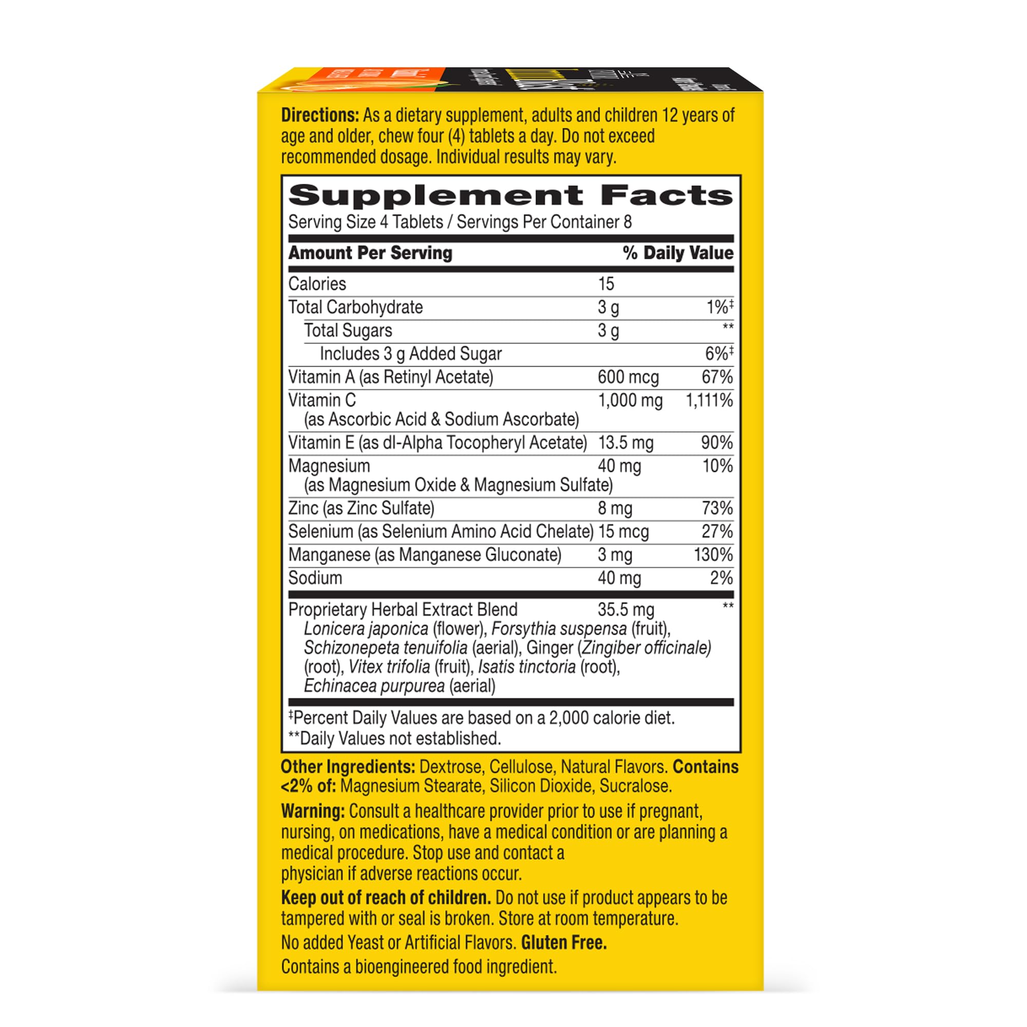 Foto 7 pulgar | Tabletas Masticables 21st Century Immublast Citrus 32x4 - Venta Internacional.