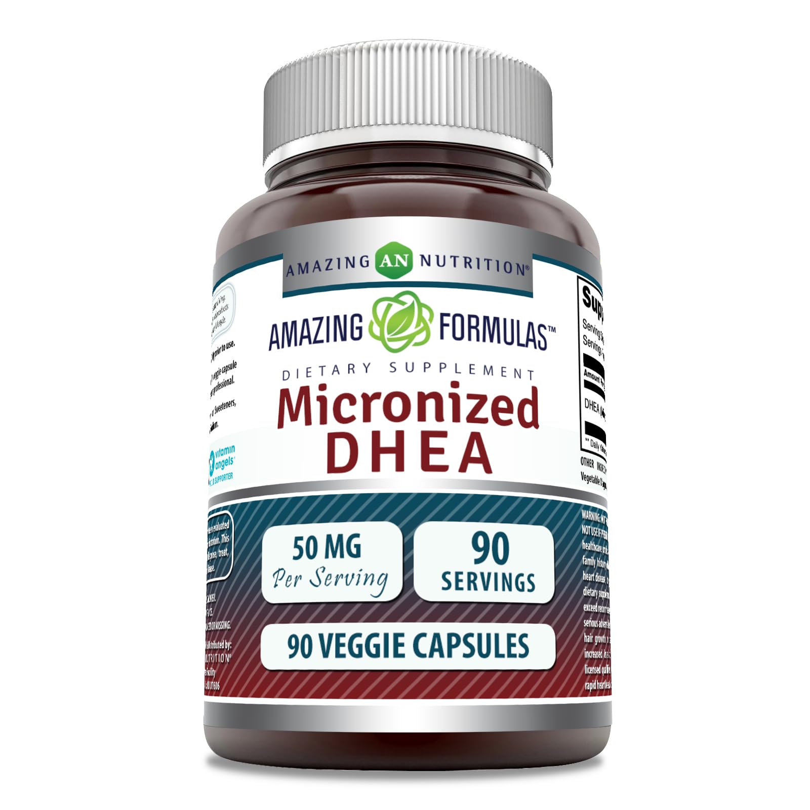 Suplemento Amazing Formulas Con Dhea Micronizada, 50 Mg, 90 Cápsulas - Venta Internacional.