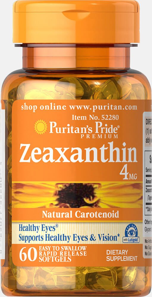 Foto 2 pulgar | Suplemento En Cápsulas Blandas De Zeaxantina Puritan's Pride De 4 Mg - 60 Unidades - Venta Internacional.