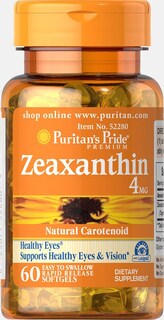 Foto 1 | Suplemento En Cápsulas Blandas De Zeaxantina Puritan's Pride De 4 Mg - 60 Unidades - Venta Internacional.