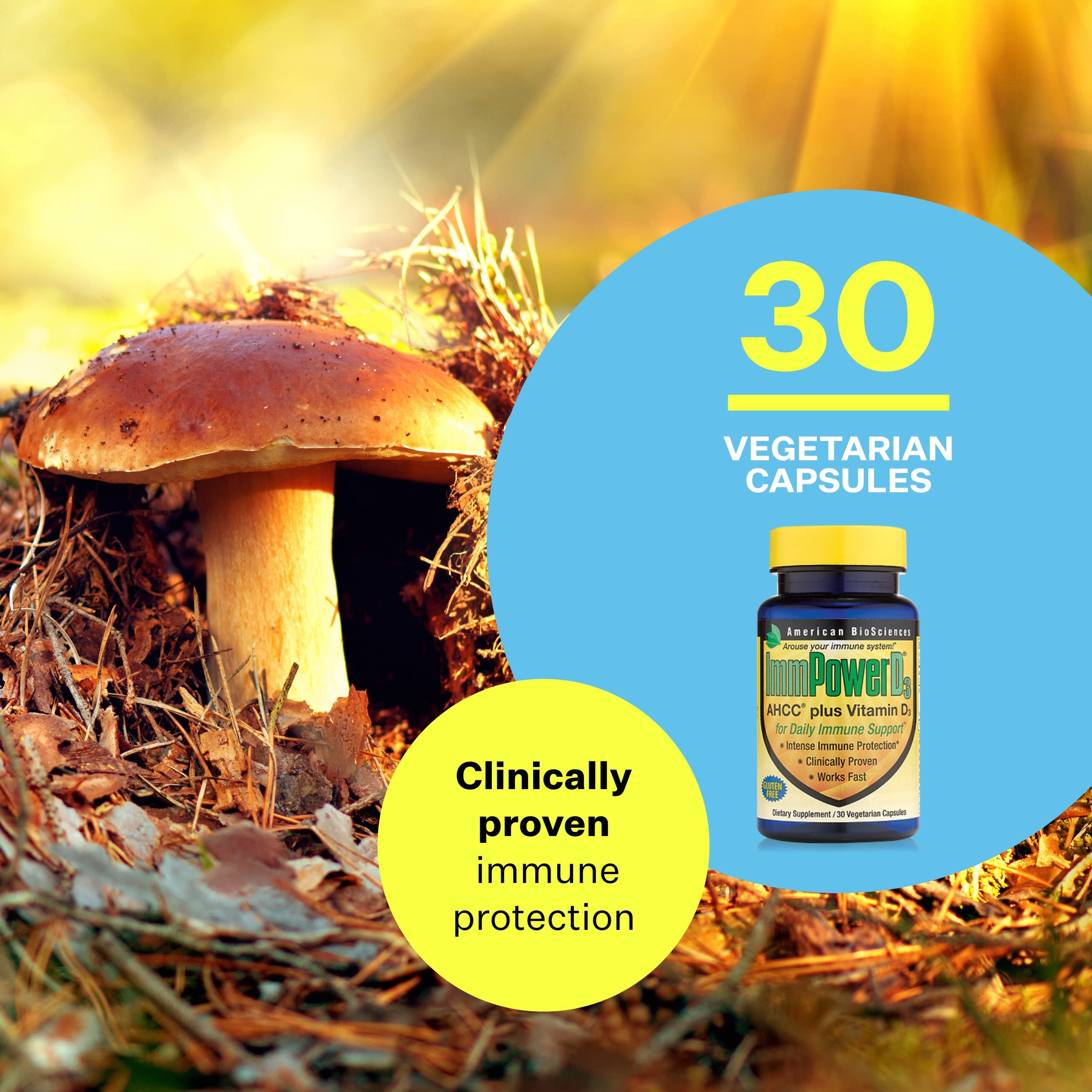 Foto 3 | Suplemento American Biosciences Immpowerd3 Ahcc 500 Mg - Venta Internacional.