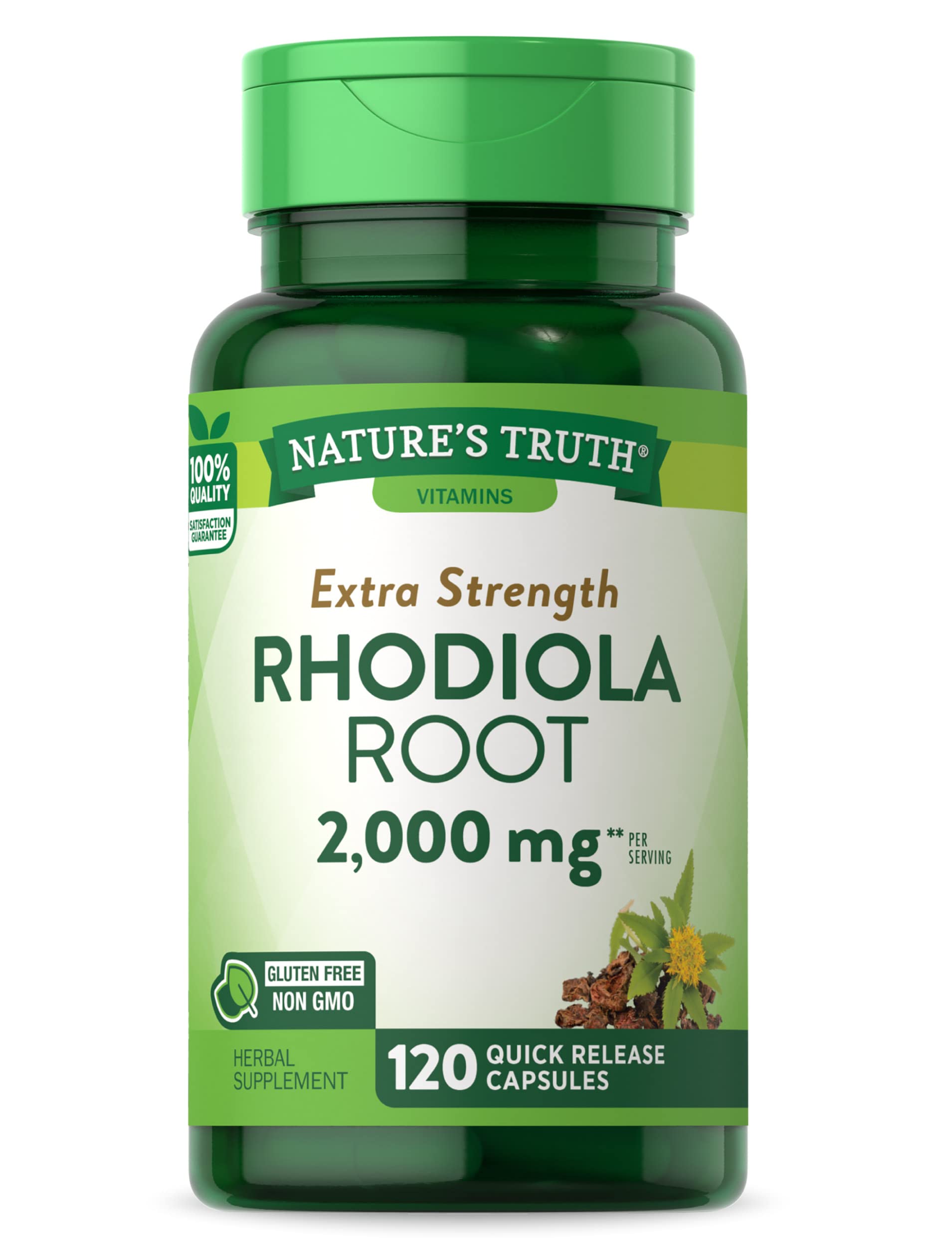 Foto 2 pulgar | Suplemento Nature's Truth Rhodiola Rosea 2000 Mg 120 Cápsulas - Venta Internacional.