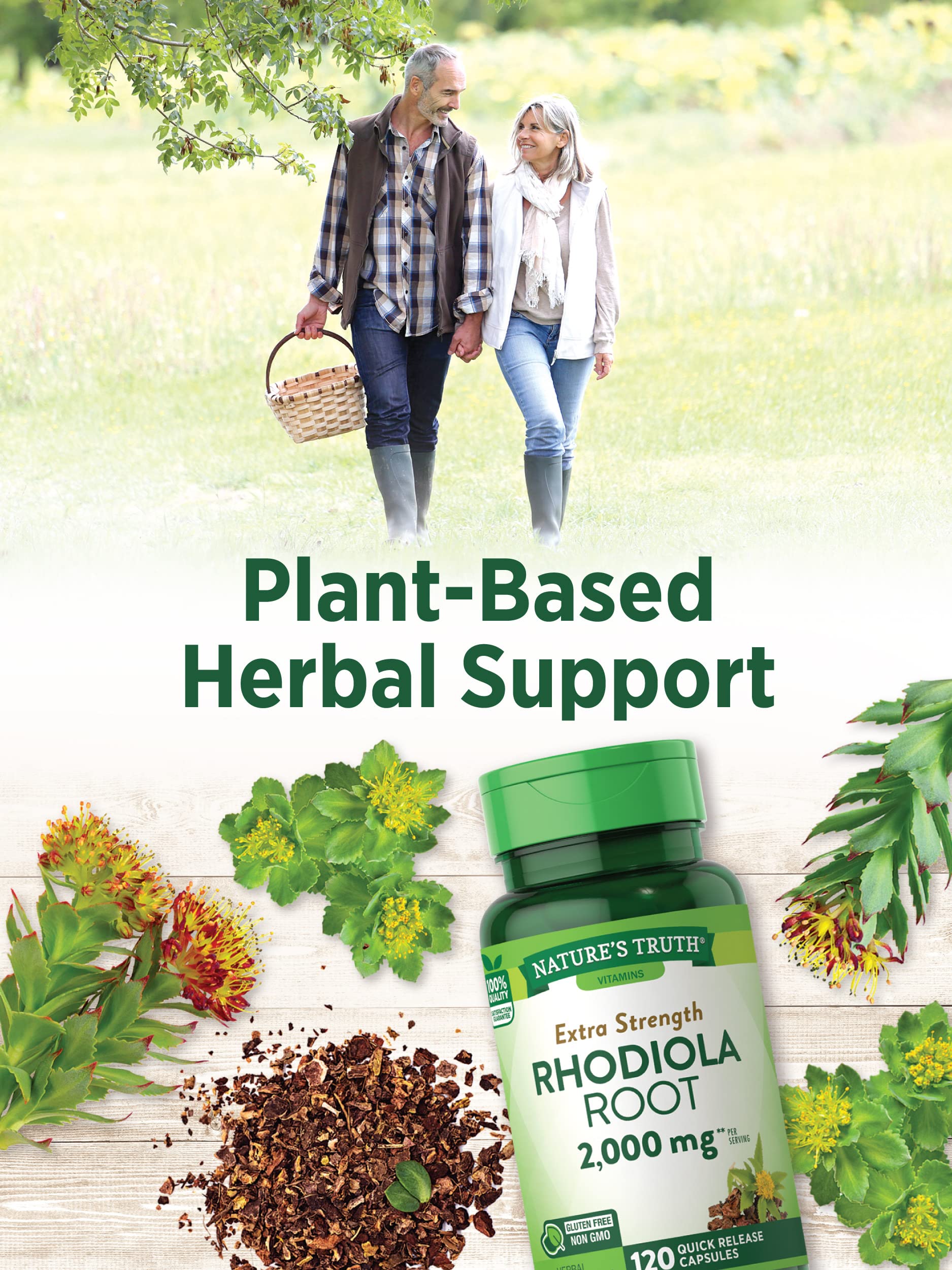 Foto 3 pulgar | Suplemento Nature's Truth Rhodiola Rosea 2000 Mg 120 Cápsulas - Venta Internacional.