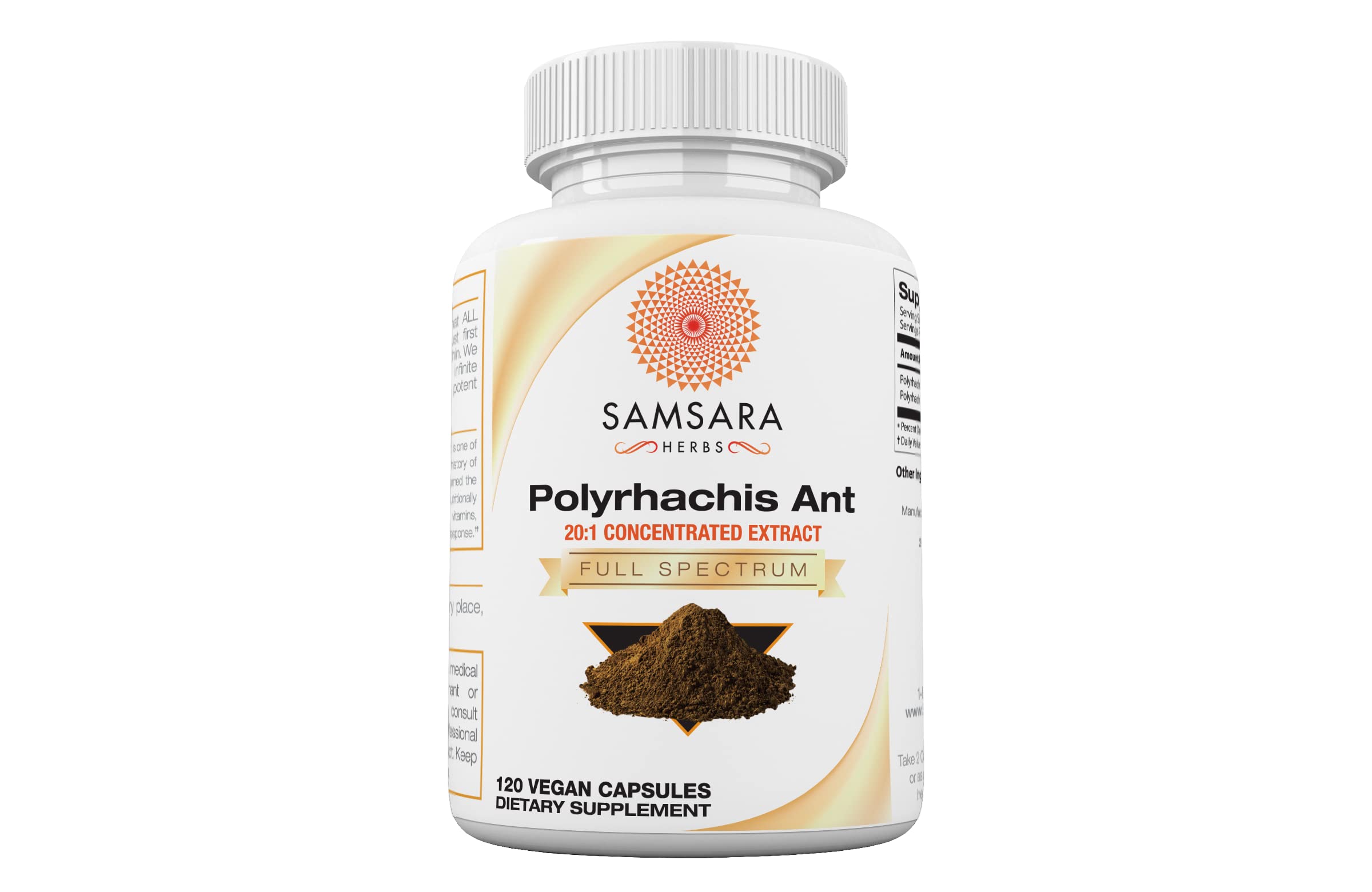 Foto 1 | Suplemento Samsara Herbs Polyrhachis Black Ant Extract 120 Cápsulas - Venta Internacional.