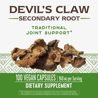 Foto 6 | Suplemento De Raíz Secundaria Nature's Way Devil's Claw 960 Mg - Venta Internacional.