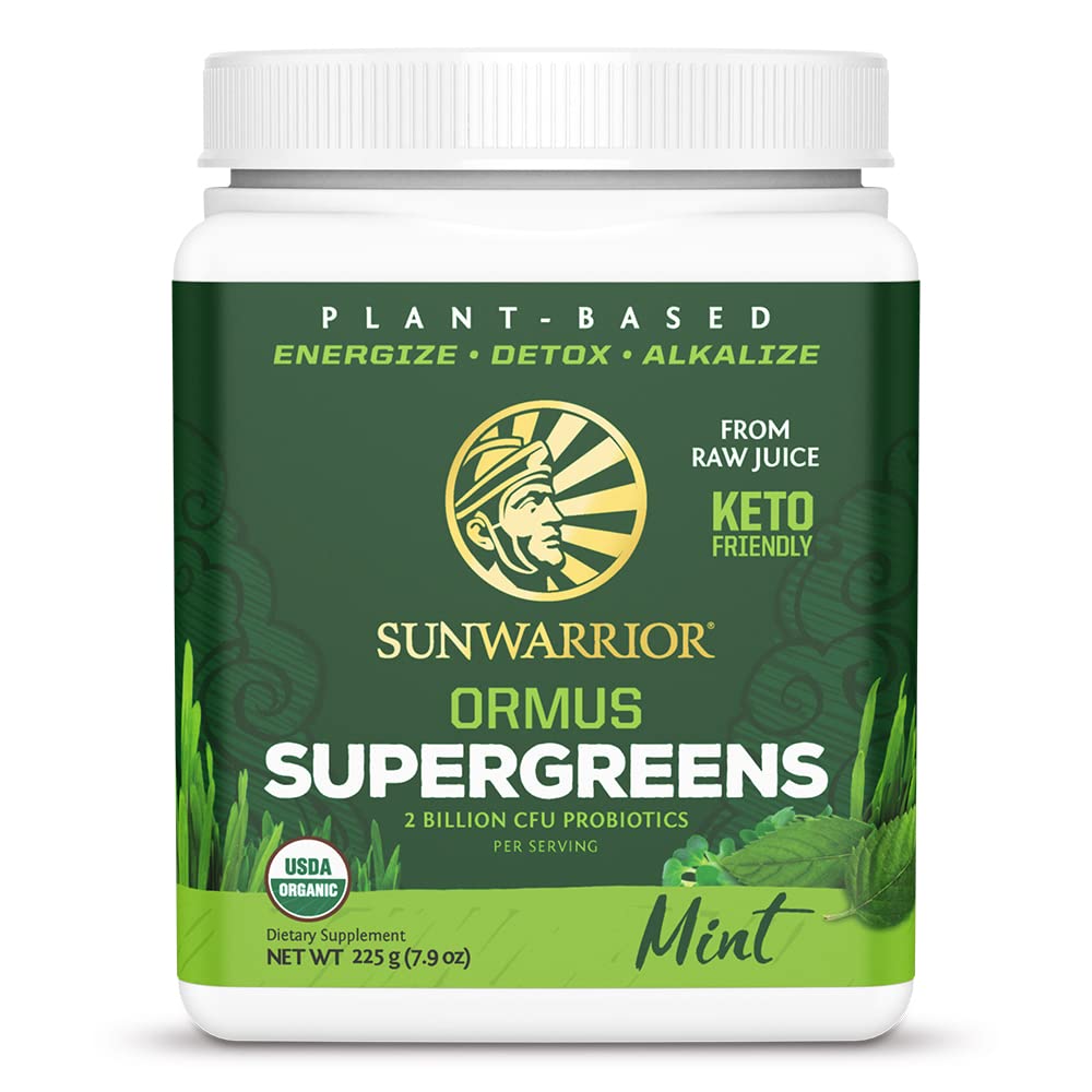 Foto 2 pulgar | Supergreens En Polvo Sunwarrior, Menta Orgánica Vegana, 45 Porciones - Venta Internacional.