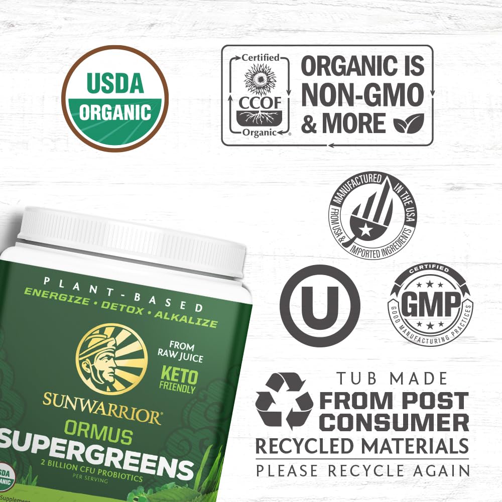 Foto 4 pulgar | Supergreens En Polvo Sunwarrior, Menta Orgánica Vegana, 45 Porciones - Venta Internacional.