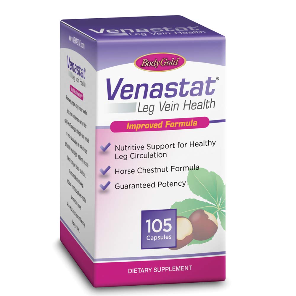 Foto 2 pulgar | Supplement Body Gold Venastat Leg Vein Health 105 Cápsulas - Venta Internacional.
