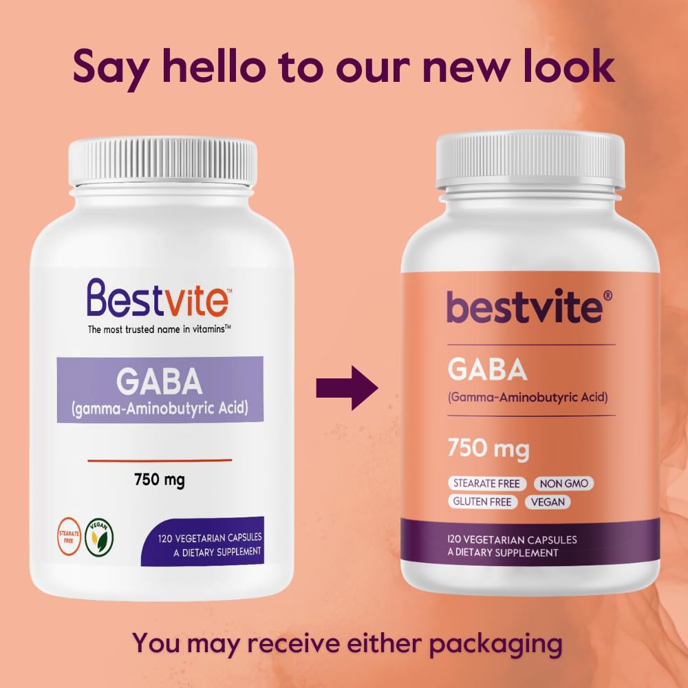 Foto 4 pulgar | Suplemento Bestvite Gaba 750 Mg/cápsula (120 Cápsulas) Vegano - Venta Internacional.