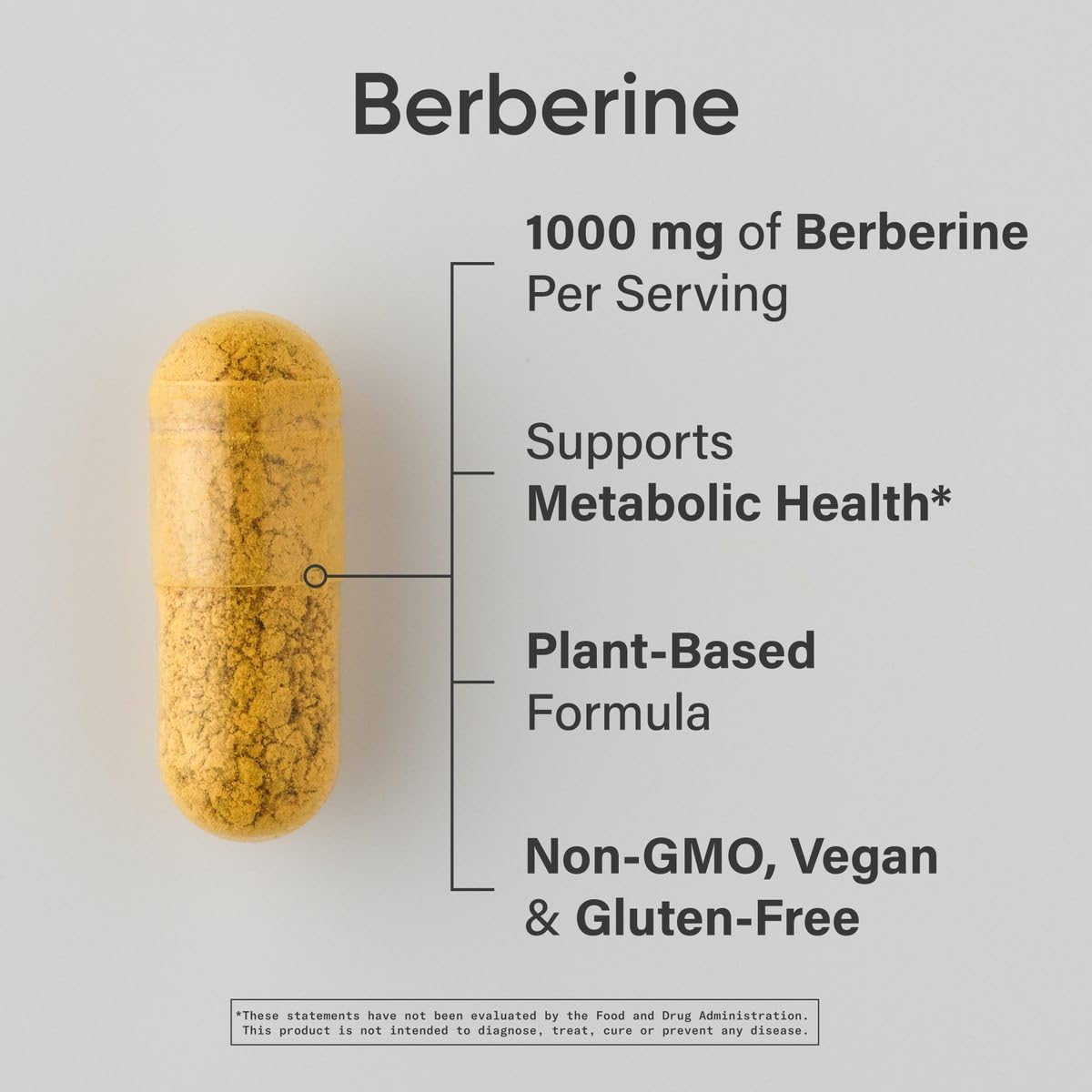 Foto 2 | Suplemento Sports Research Berberine 1000 Mg 60 Cápsulas - Venta Internacional.