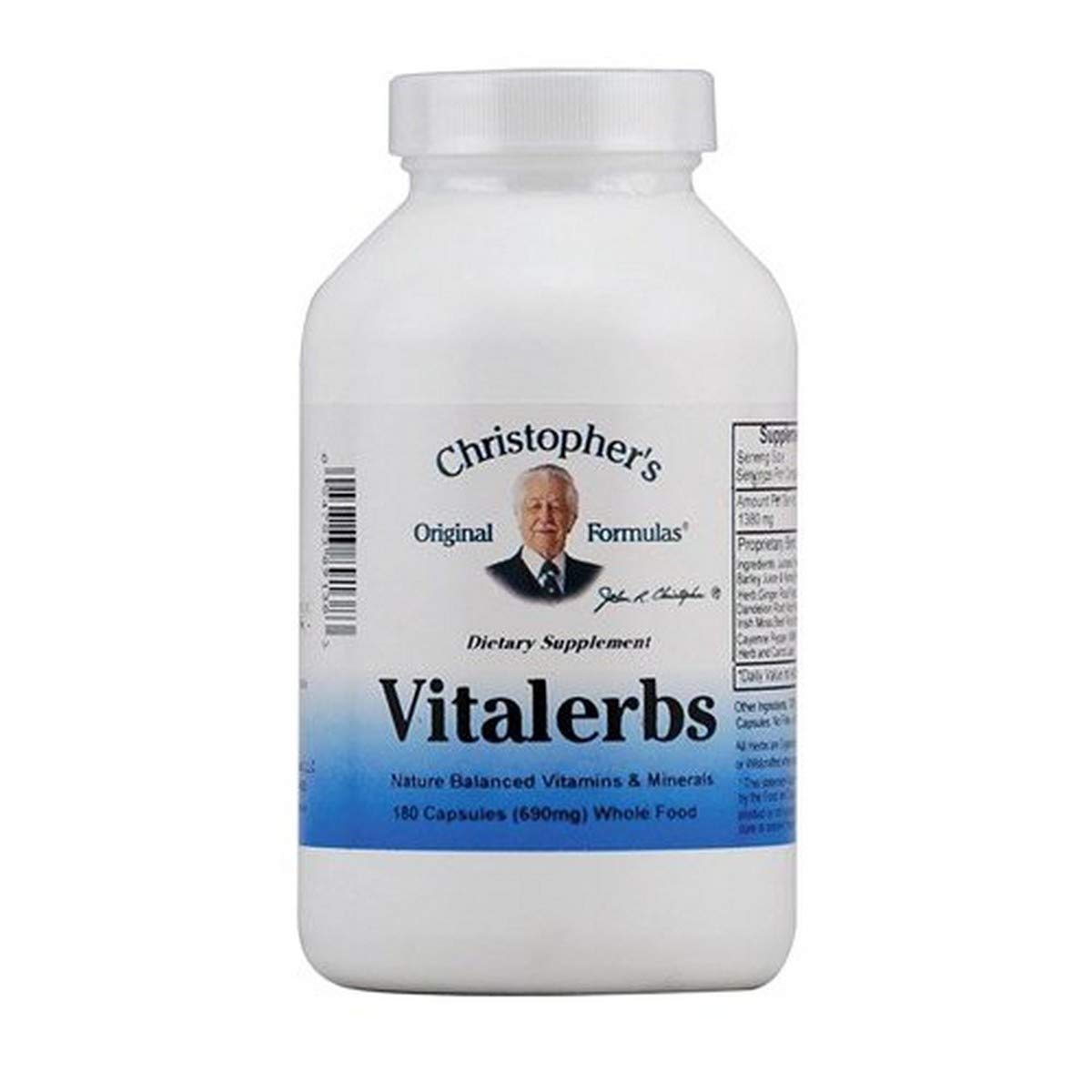 Foto 2 pulgar | Suplemento Dr. Christopher's Formula Vitalerbs 675 Mg 180 Unidades - Venta Internacional.