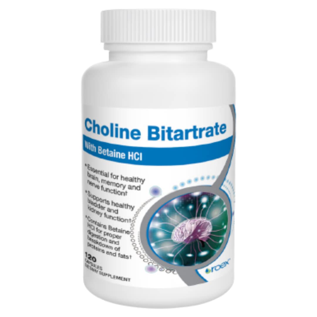 Foto 1 | Suplemento Roex Vitamins De Bitartrato De Colina, 120 Unidades - Venta Internacional.