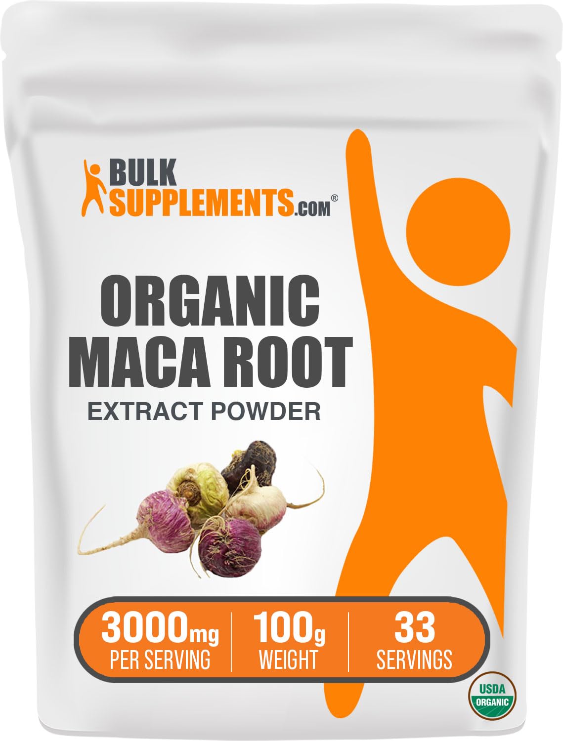 Foto 2 pulgar | Suplemento Bulksupplements.com Extracto De Raíz De Maca Orgánica 100 G - Venta Internacional.