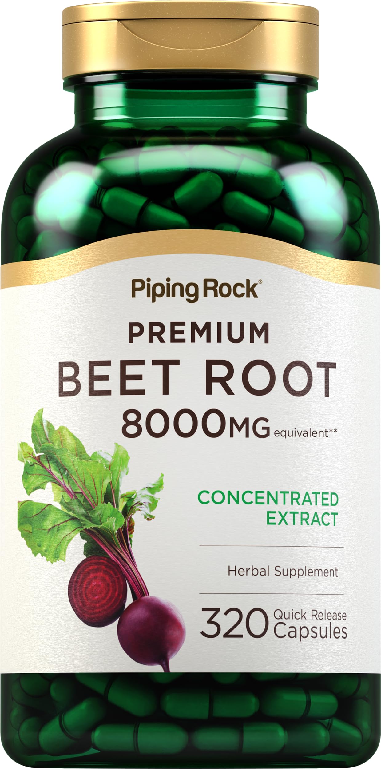 Foto 2 pulgar | Suplemento Piping Rock, Cápsulas De Raíz De Remolacha, 8000 Mg, 320 Píldoras - Venta Internacional.