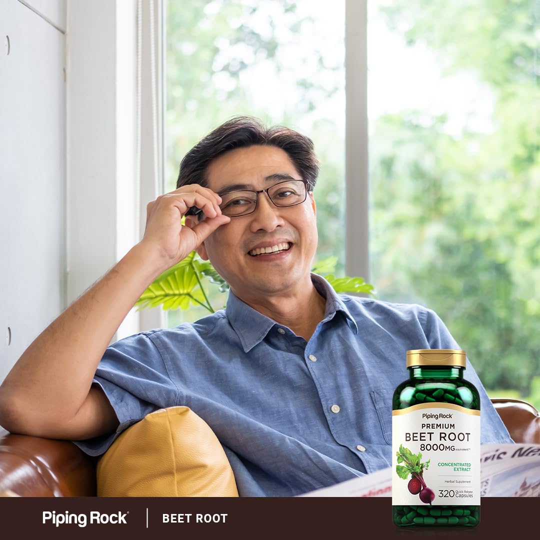 Foto 6 | Suplemento Piping Rock, Cápsulas De Raíz De Remolacha, 8000 Mg, 320 Píldoras - Venta Internacional.