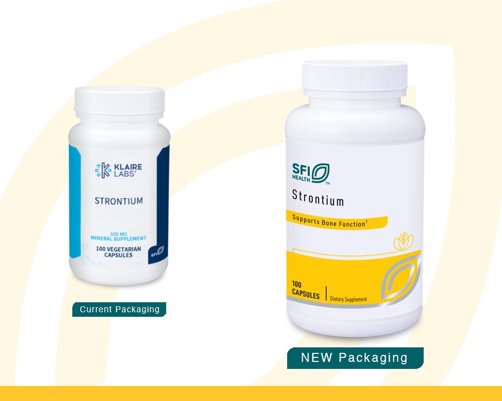 Foto 3 pulgar | Suplemento De Citrato De Estroncio De Klaire Labs 300 Mg 100 Cápsulas - Venta Internacional.