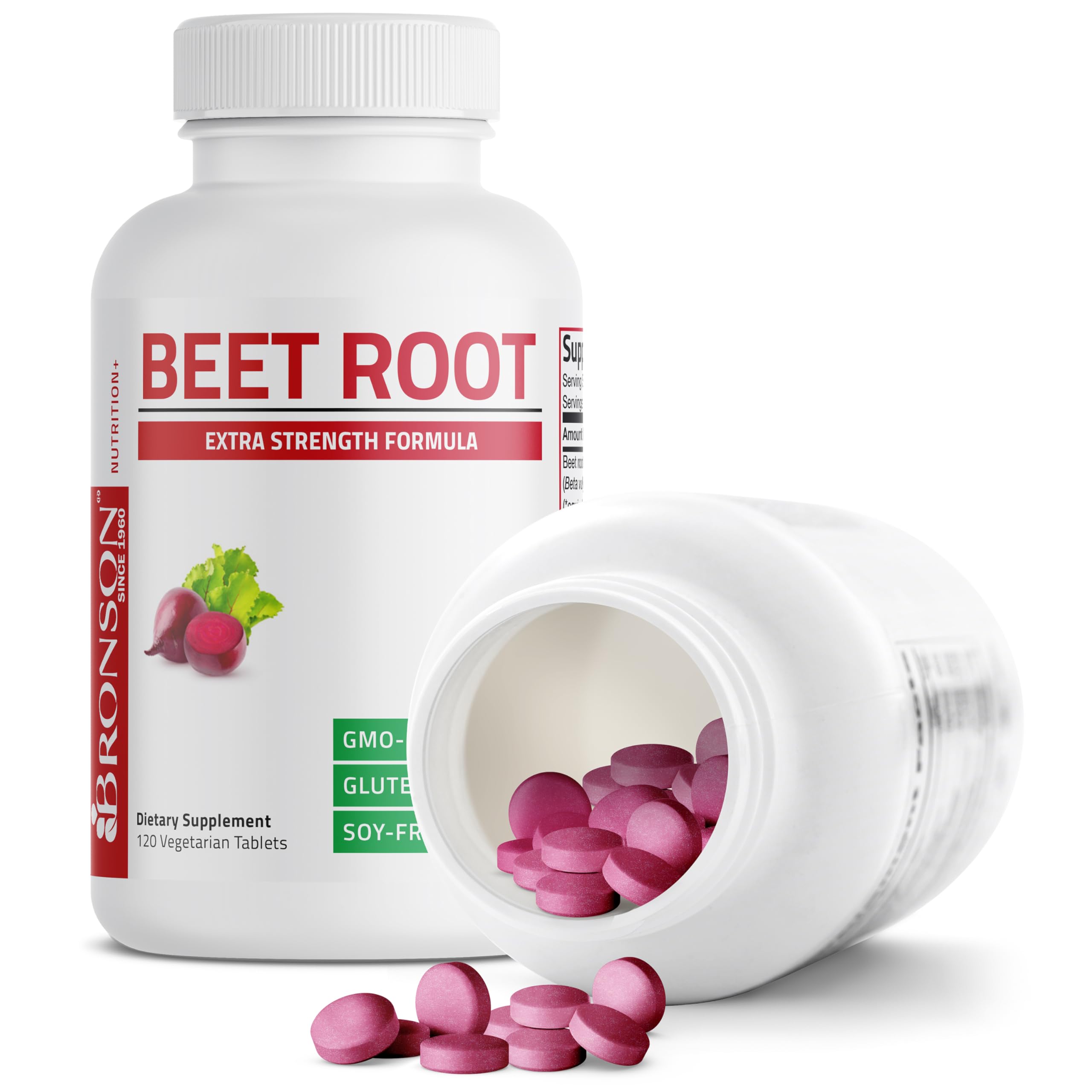 Foto 5 pulgar | Suplemento Bronson Beet Root Extra Strength 120 Comprimidos - Venta Internacional.