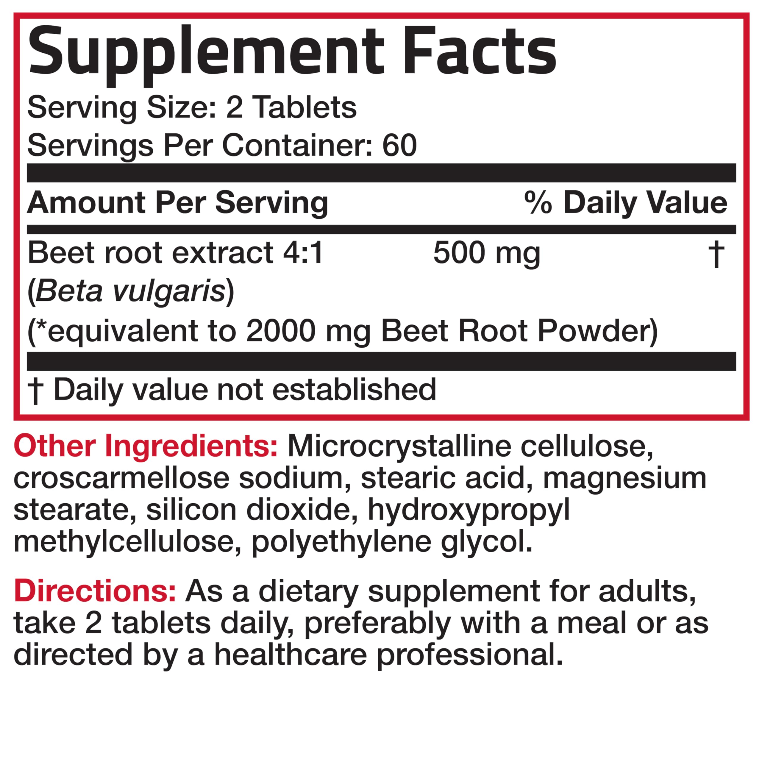 Foto 7 pulgar | Suplemento Bronson Beet Root Extra Strength 120 Comprimidos - Venta Internacional.