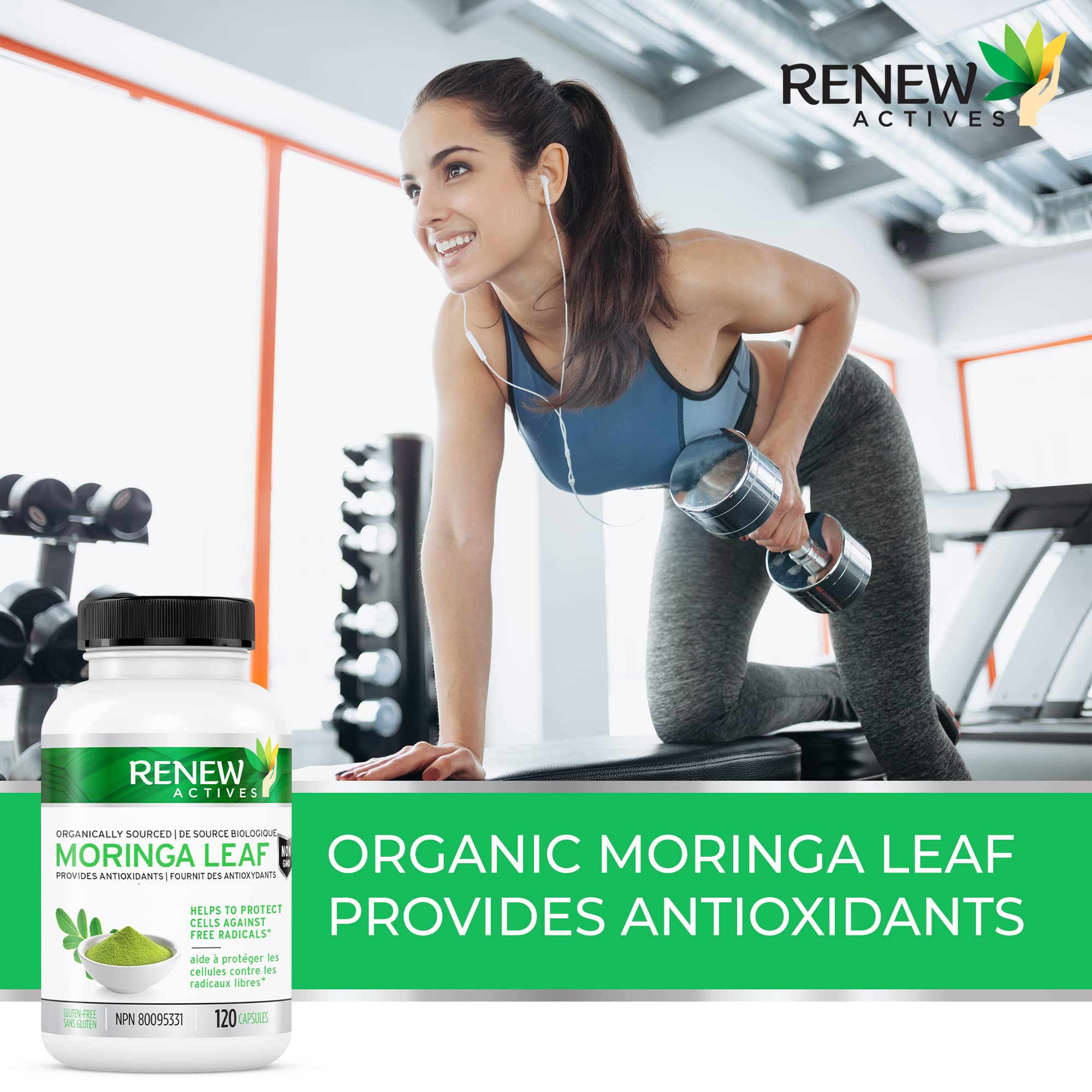 Foto 8 pulgar | Supplement Renew Actives Hoja De Moringa Orgánica 800 Mg 120 Cápsulas - Venta Internacional.