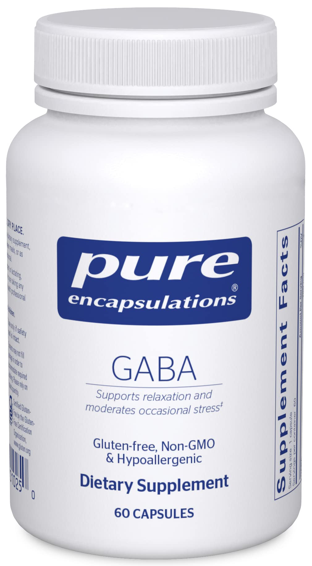 Foto 2 pulgar | Suplemento Pure Encapsulations Gaba 60 Cápsulas - Venta Internacional.