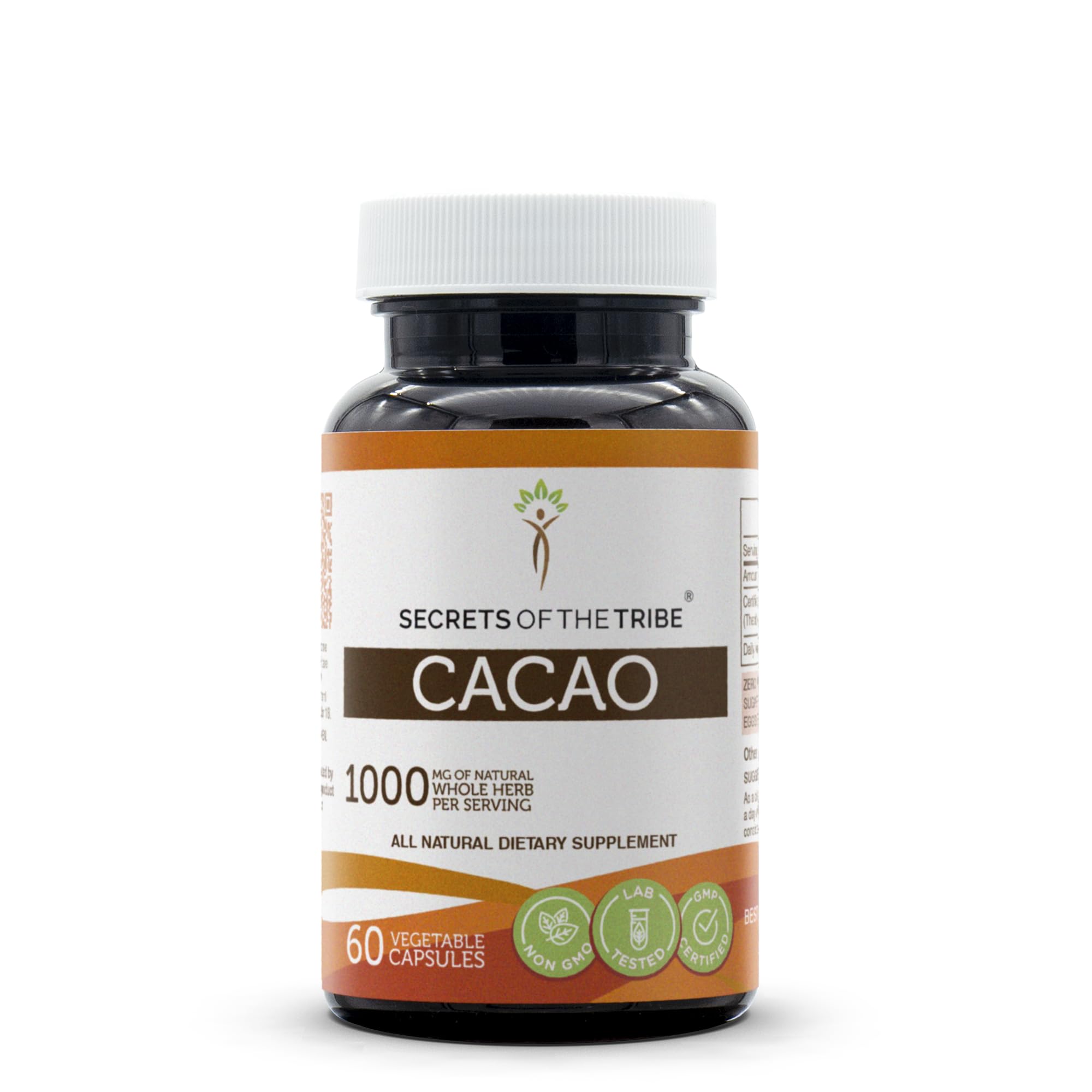 Foto 2 pulgar | Suplemento Secrets Of The Tribe Cacao 60 Cápsulas 1000 Mg - Venta Internacional.