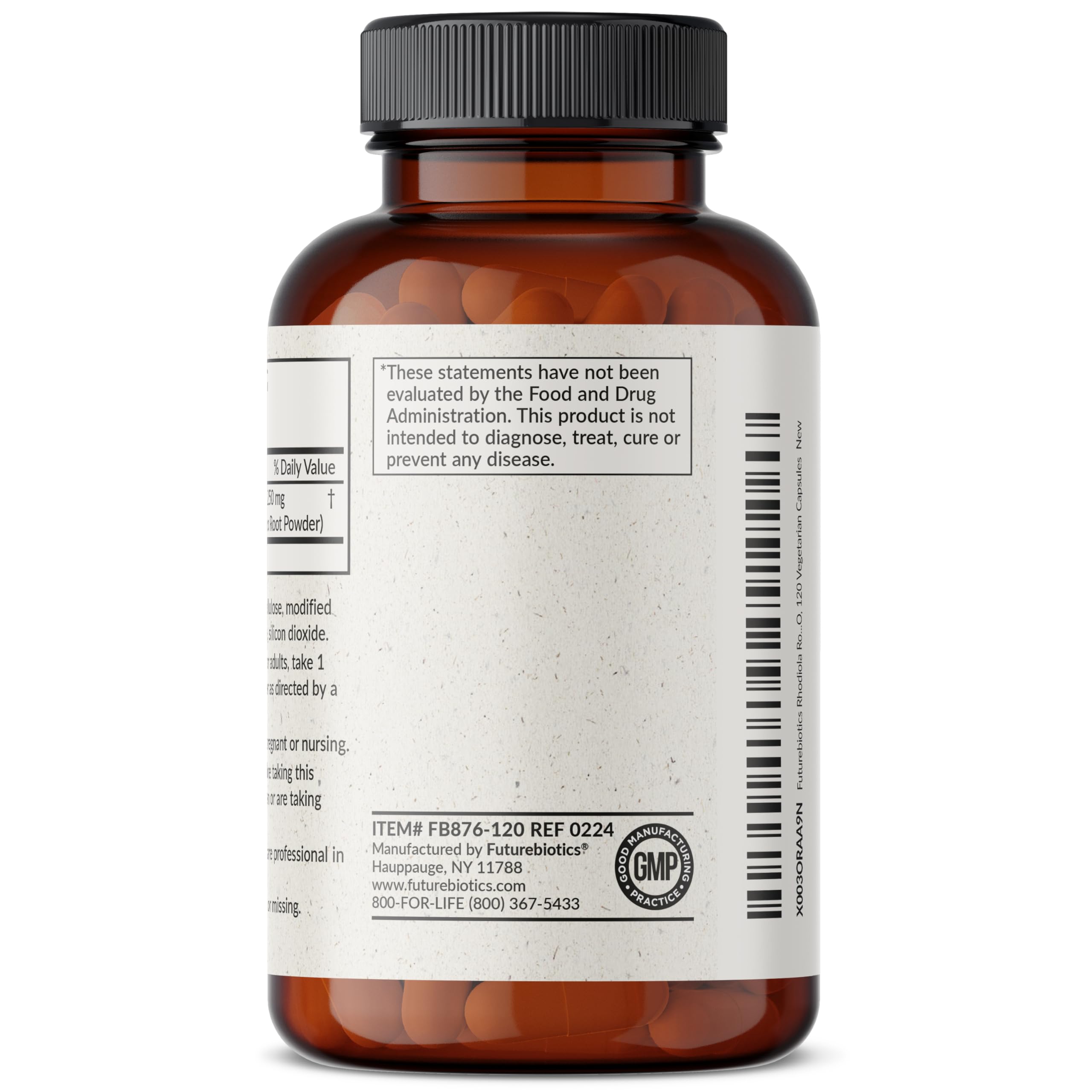 Foto 3 | Suplemento Futurebiotics Rhodiola Rosea 1000 Mg 120 Cápsulas - Venta Internacional.