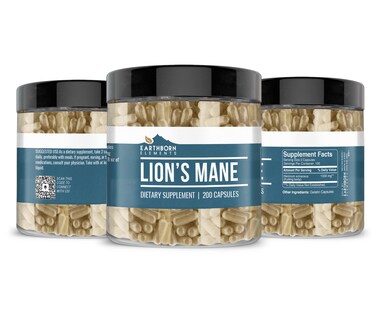 Foto 4 | Suplemento Earthborn Elements Lion's Mane 200 Cápsulas - Venta Internacional.