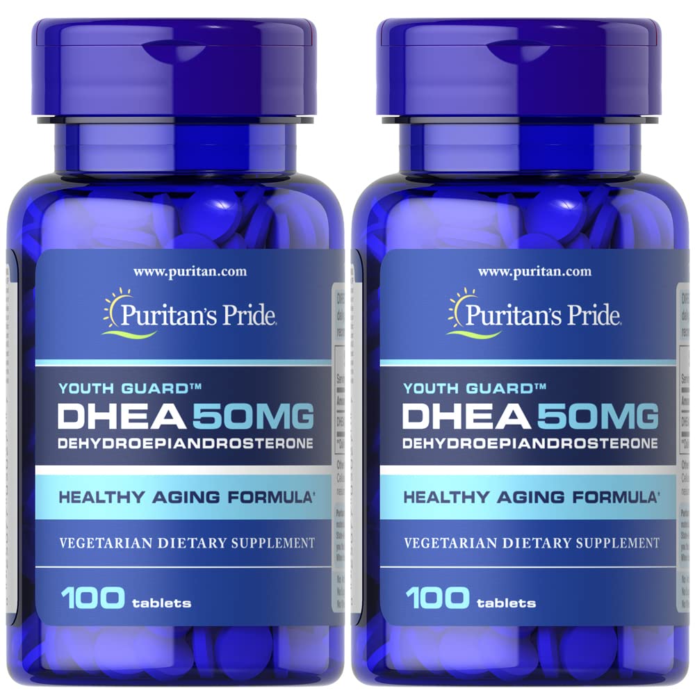 Foto 2 pulgar | Suplemento Puritan's Pride Dhea De 50 Mg En Tabletas X200, Paquete Doble - Venta Internacional.