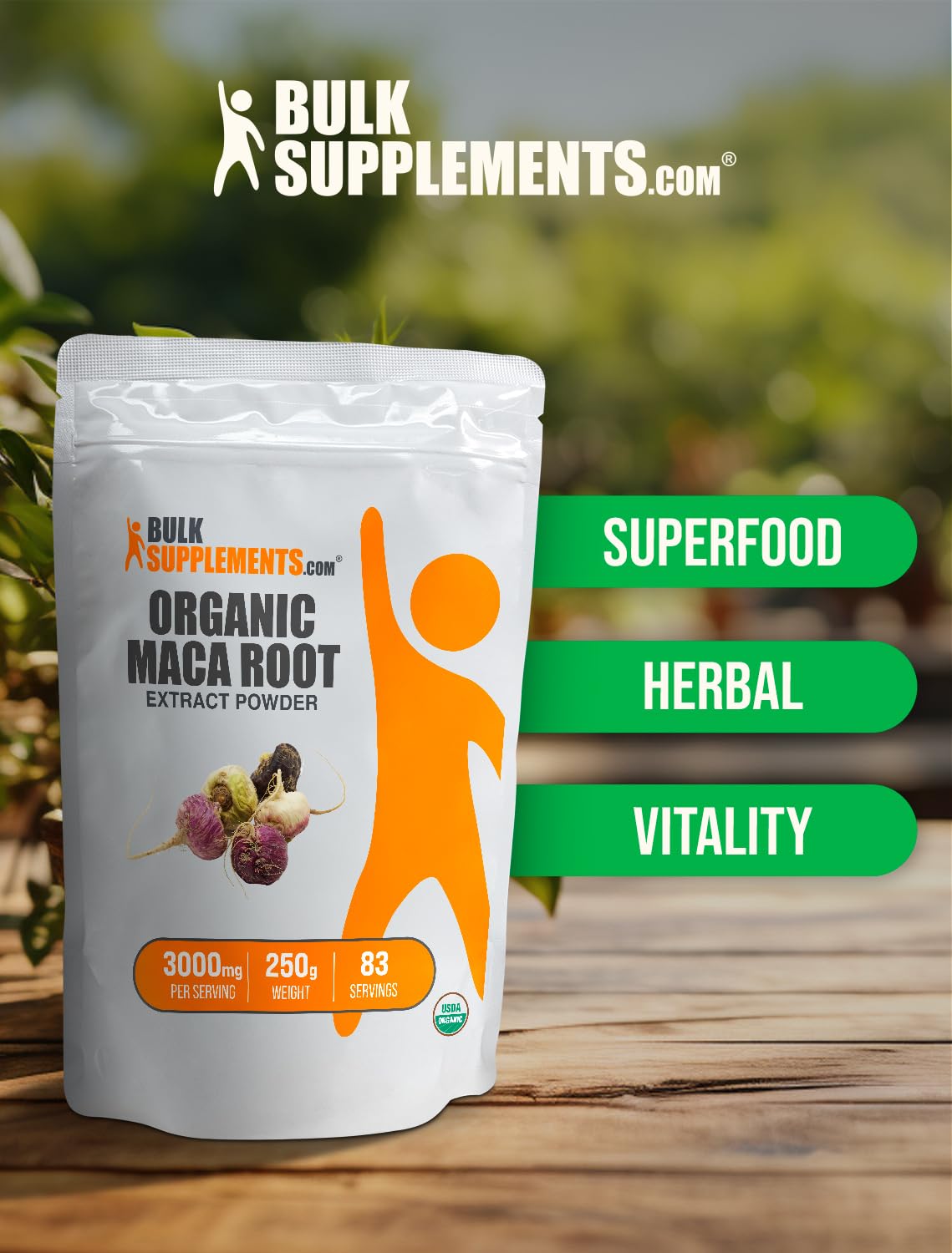 Foto 6 pulgar | Suplemento Bulksupplements.com Extracto De Raíz De Maca Orgánica 3000 Mg - Venta Internacional.