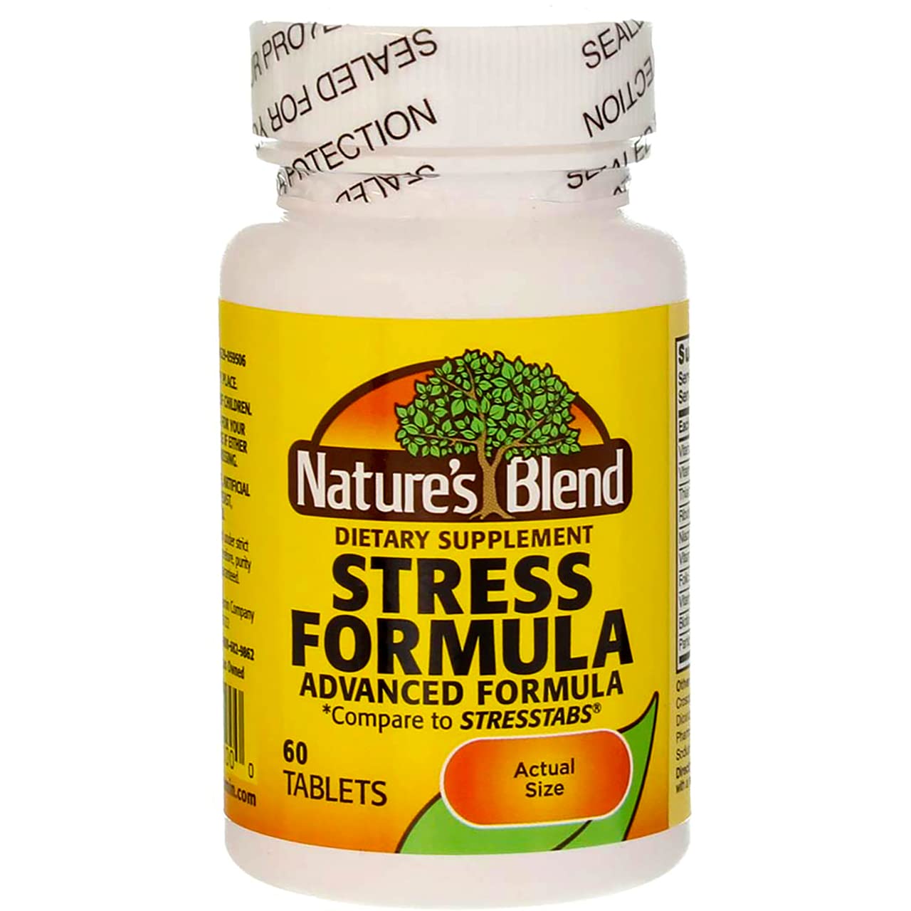 Foto 2 pulgar | Suplemento Nutricional Nature's Blend Stress Formula 60 Comprimidos - Venta Internacional.