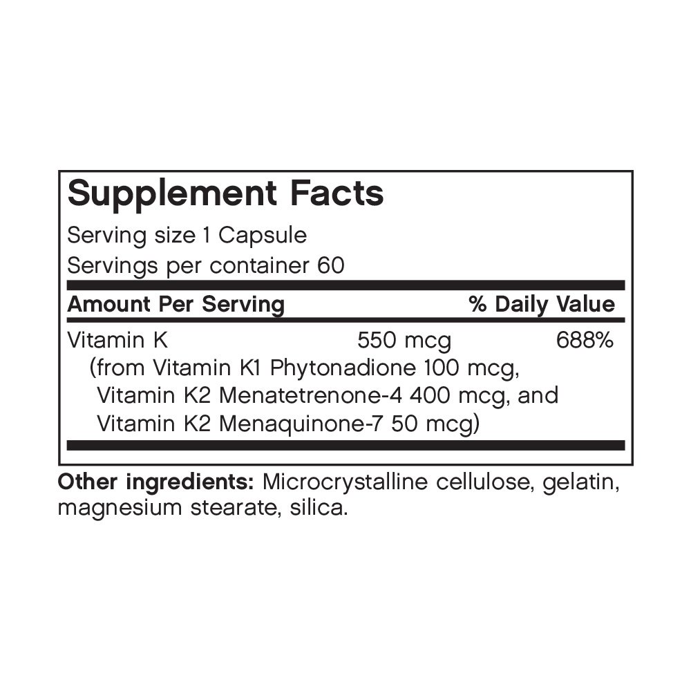 Foto 3 pulgar | Suplemento Futurebiotics De Vitamina K Triple Play 60 Cápsulas - Venta Internacional.