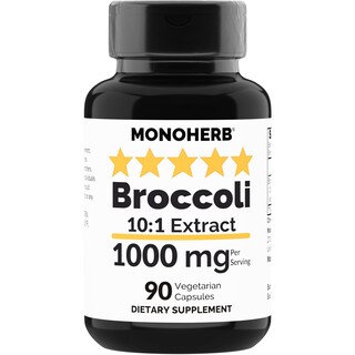 Foto 1 | Suplemento Monoherb De Extracto De Brócoli 1000 Mg 90 Cápsulas - Venta Internacional.