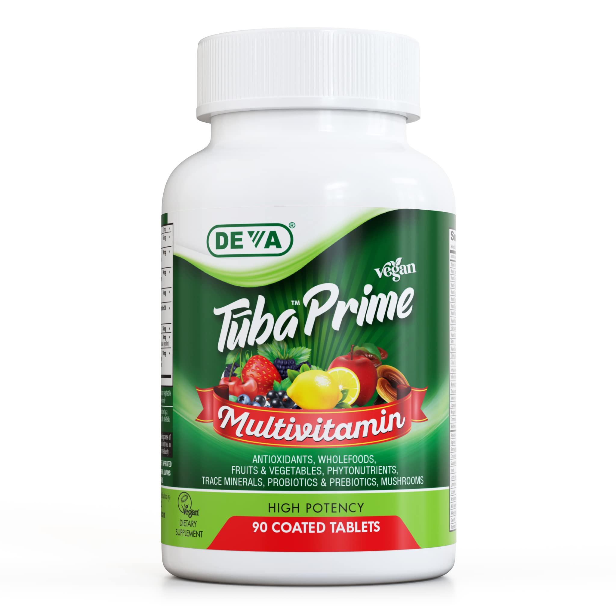 Foto 2 pulgar | Suplemento Multivitamínico Vegano Deva Tuba Prime 90 Comprimidos - Venta Internacional.