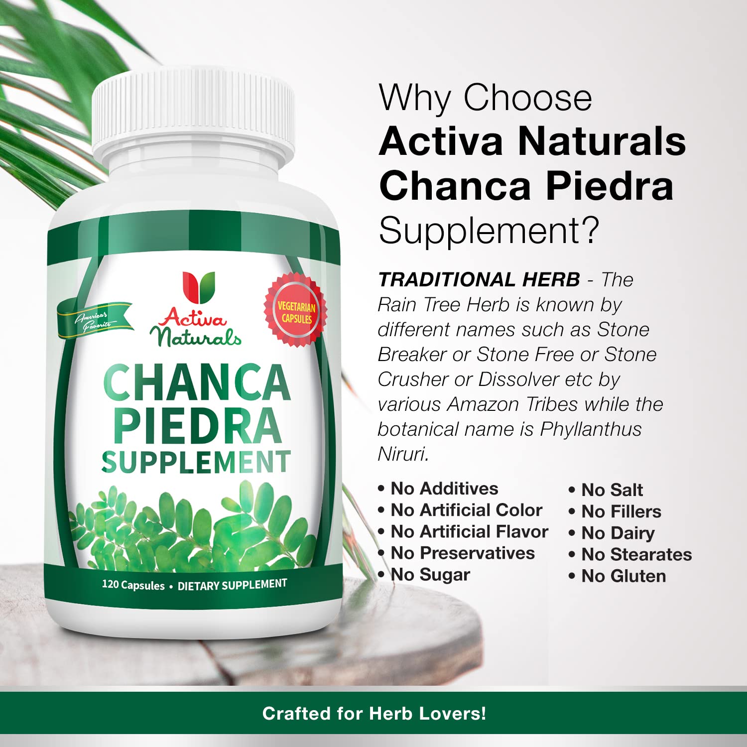 Foto 6 pulgar | Suplemento Chanca Piedra De Activa Naturals Con Phyllanthus Niruri - Venta Internacional.