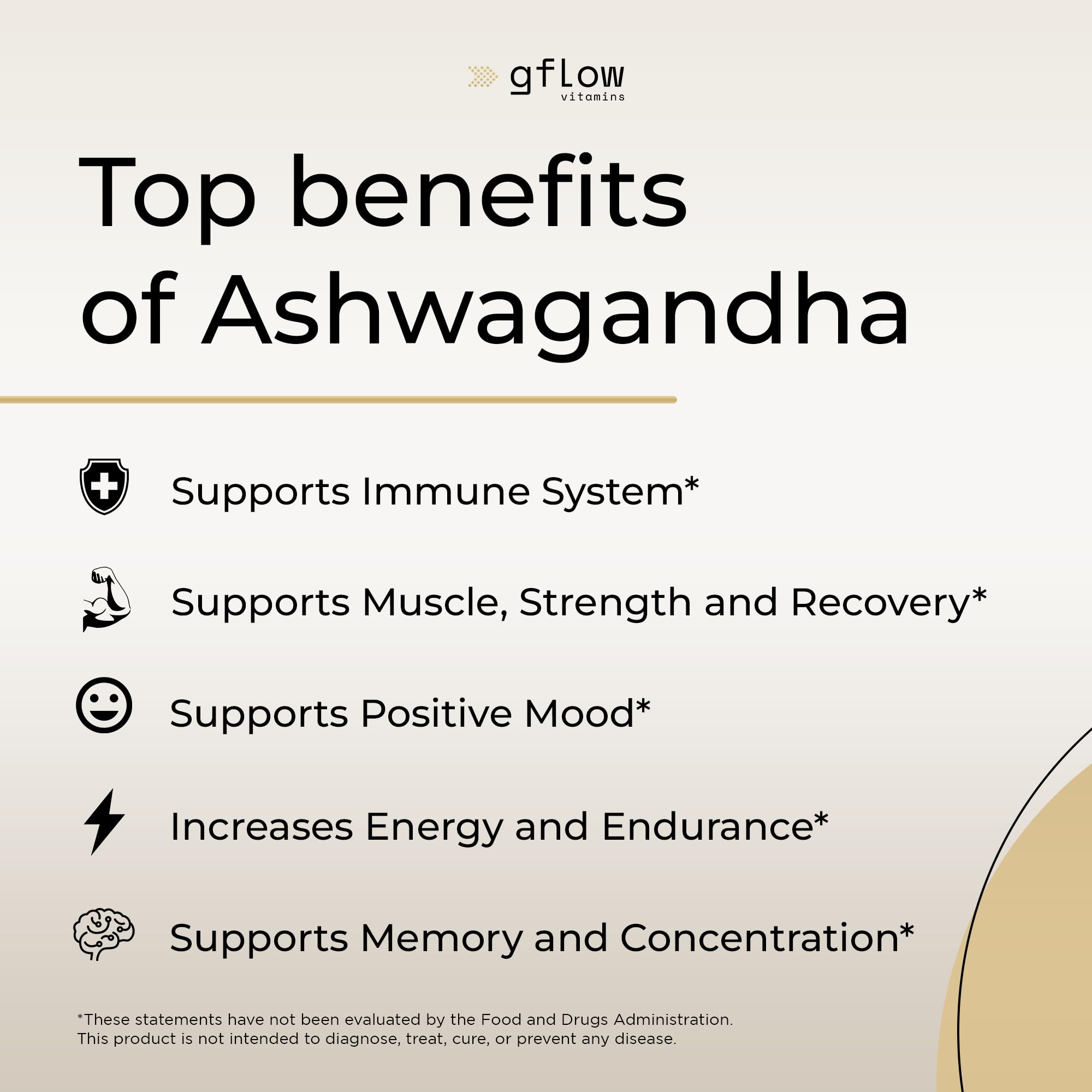 Foto 6 pulgar | Complementa El Flujo De Vitaminas Ashwagandha De 600 Mg Con Pimienta Negra - Venta Internacional.
