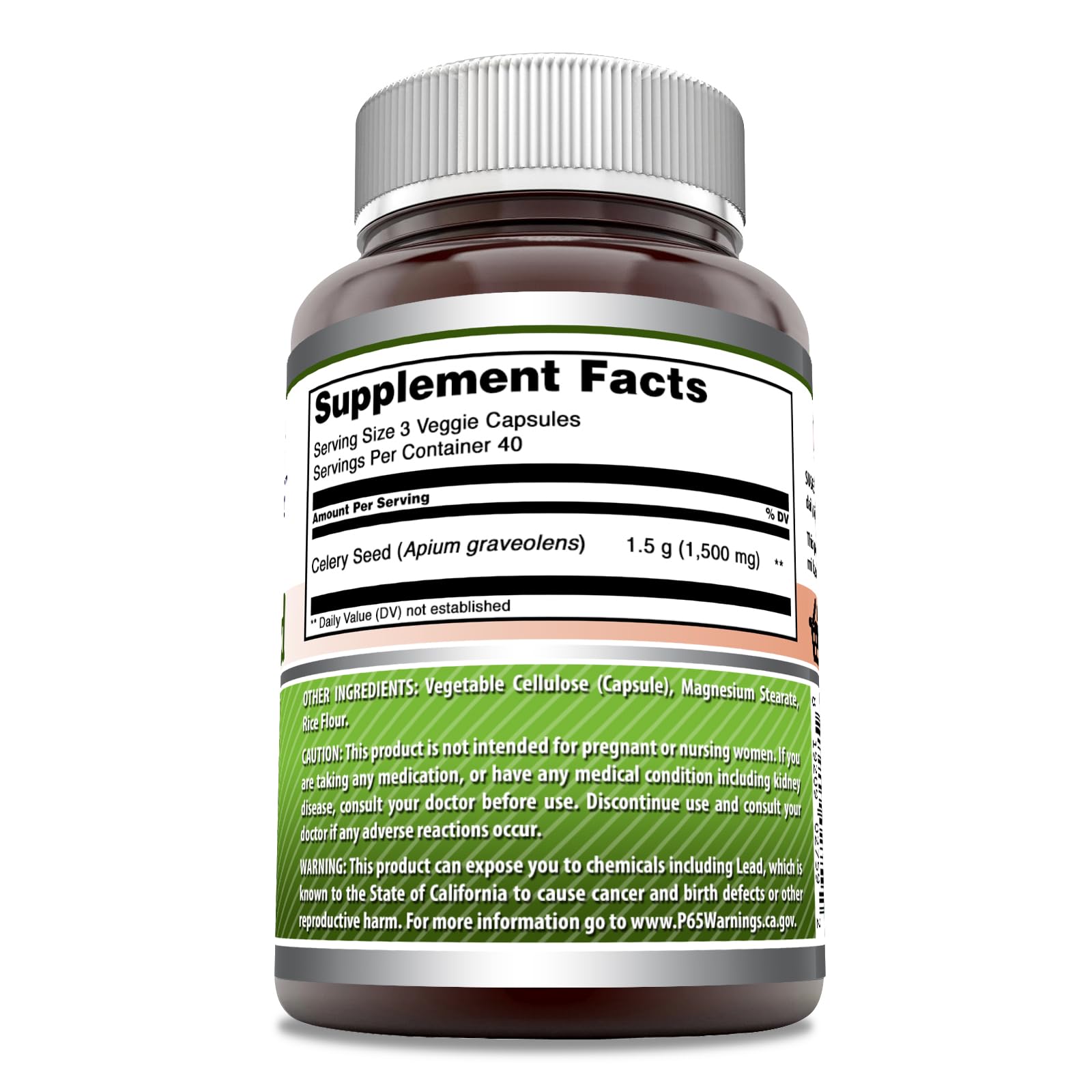 Foto 3 pulgar | Suplemento De Extracto De Semilla De Apio De Amazing Formulas 1500 Mg - Venta Internacional.
