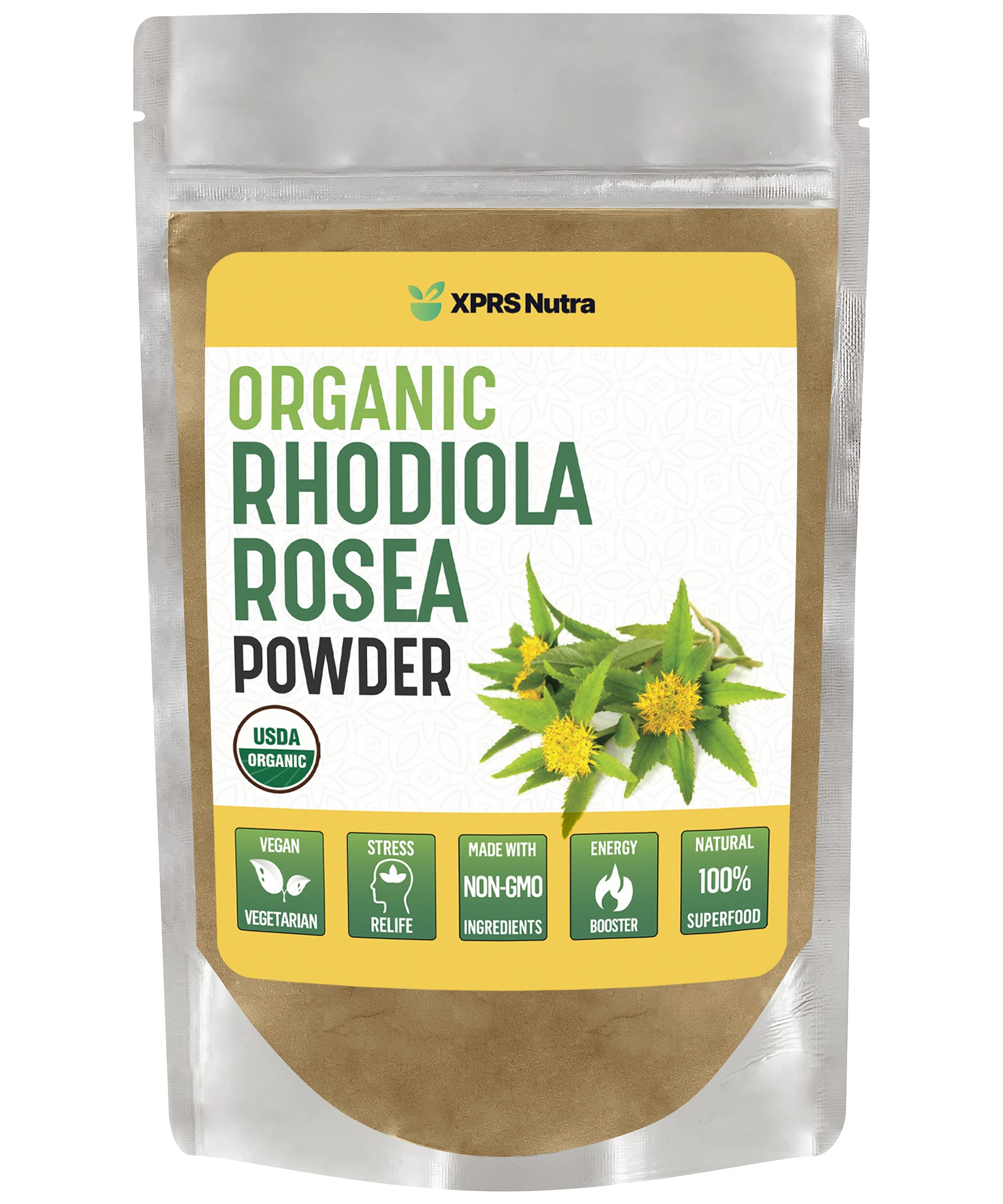 Suplemento Xprs Nutra Organic Rhodiola Rosea En Polvo 120 Ml - Venta Internacional.