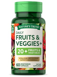 Foto 1 | Suplemento Nature's Truth Super Fruits & Veggies 60 Cápsulas - Venta Internacional.
