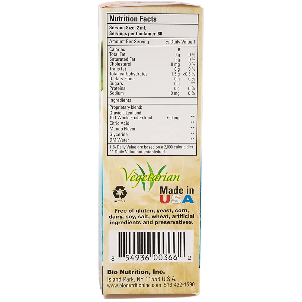 Foto 4 pulgar | Suplemento Bio Nutrition Graviola 120ml - Venta Internacional.