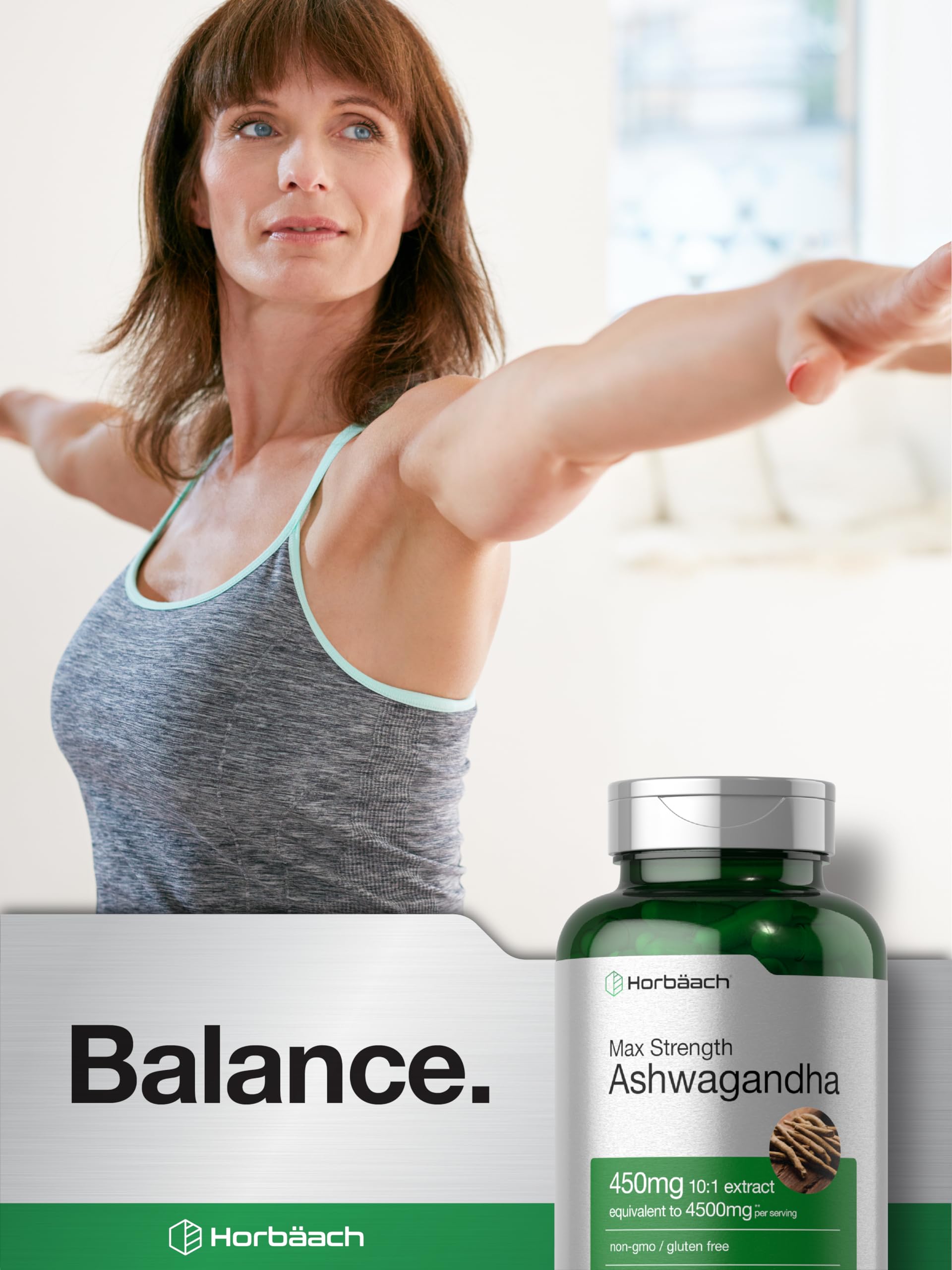 Foto 7 | Suplemento Horbäach Ashwagandha Max Strength 120 Cápsulas - Venta Internacional.