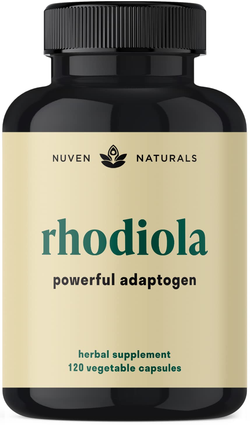 Suplemento Nuven Naturals Rhodiola Rosea 600 Mg 120 Cápsulas - Venta Internacional.