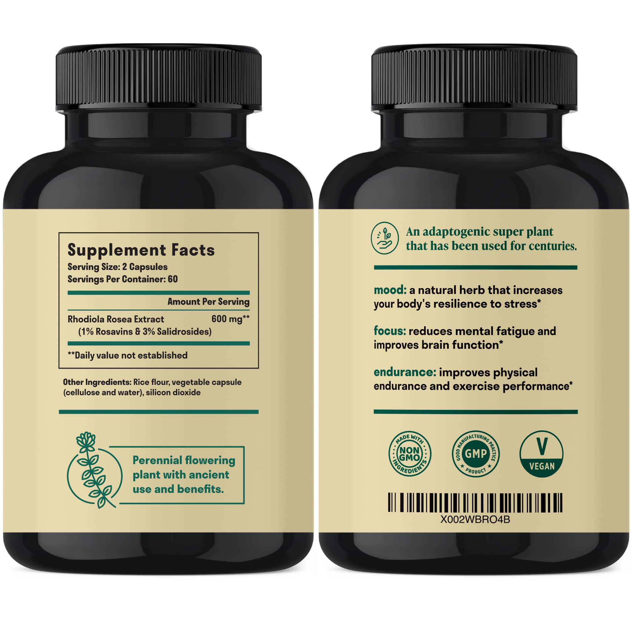 Foto 7 pulgar | Suplemento Nuven Naturals Rhodiola Rosea 600 Mg 120 Cápsulas - Venta Internacional.