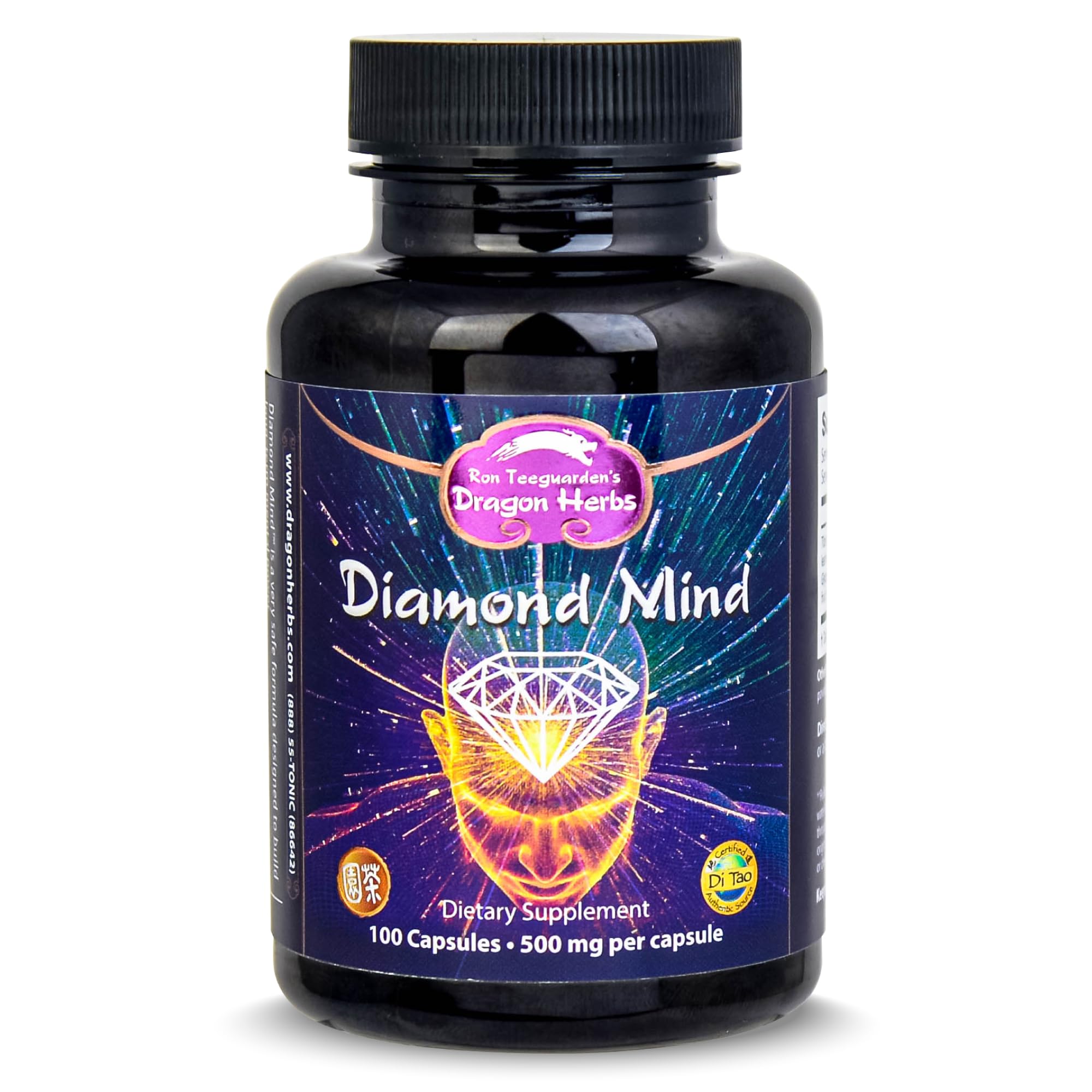 Foto 2 pulgar | Suplemento Dragon Herbs Diamond Mind 100 Cápsulas - Venta Internacional.